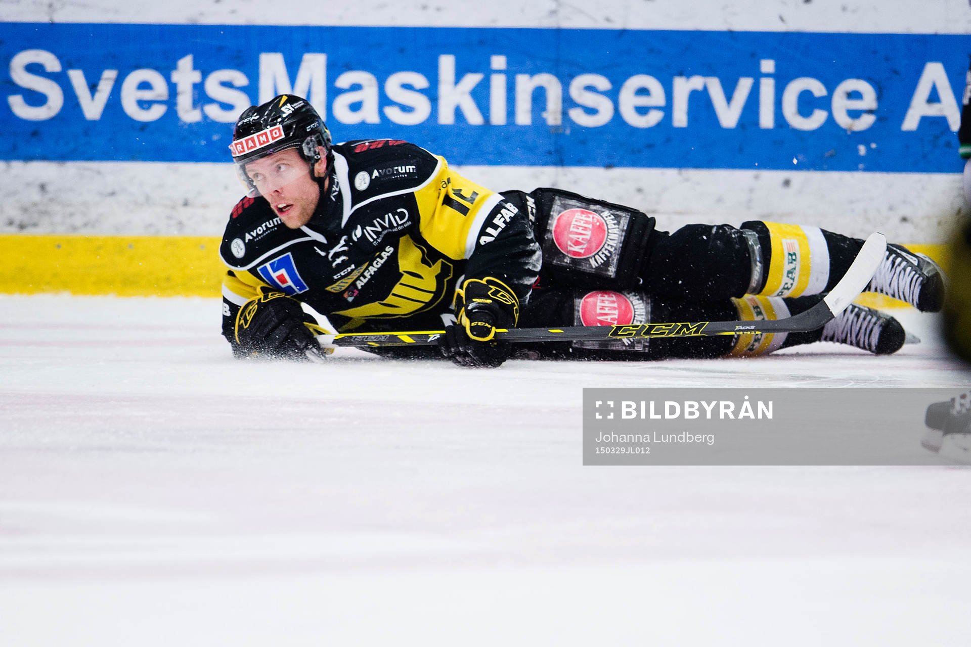 Västerås Fredrik Johansson faller