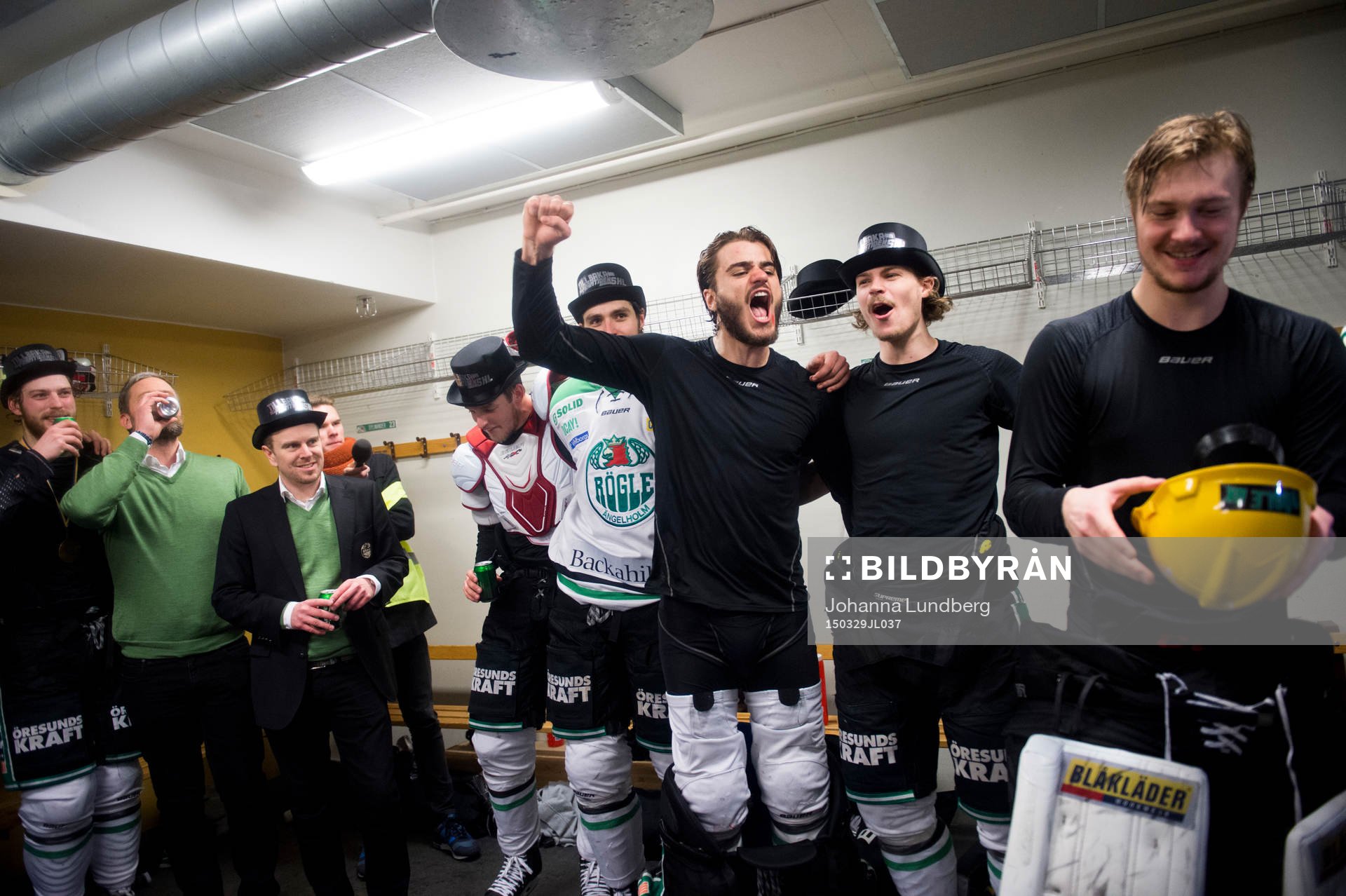 Rögles Almen Bibic, Emil Molin och målvakt Lars Volden