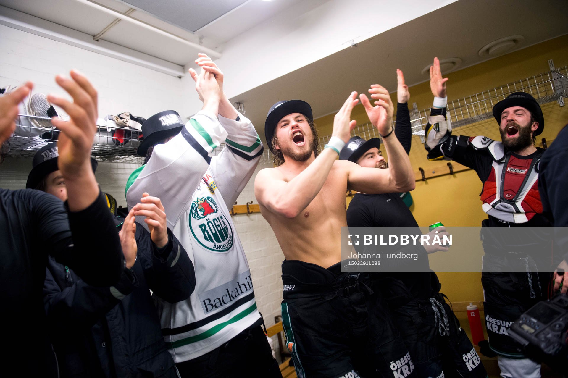 Rögles Sebastian Stålberg, Jack Connolly och Taylor