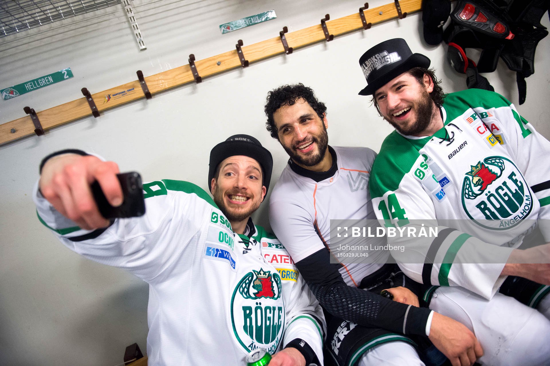 Rögles Mike Vernace, Andre Deveaux  och Jordan Smotherman