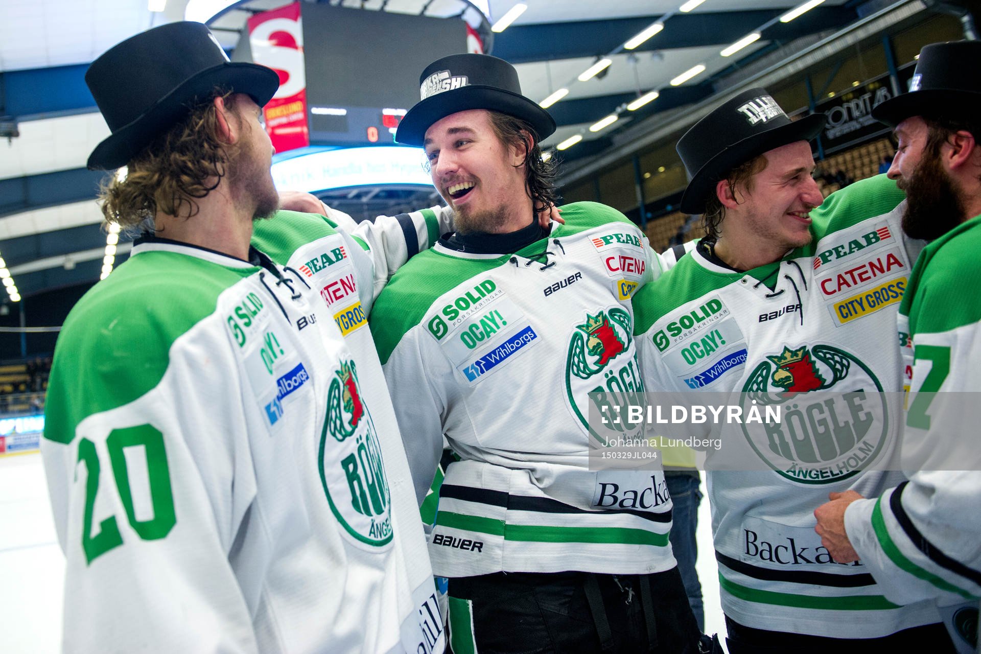 Rögles Calle Rosén, Daniel Sylwander, Jakob Lilja och