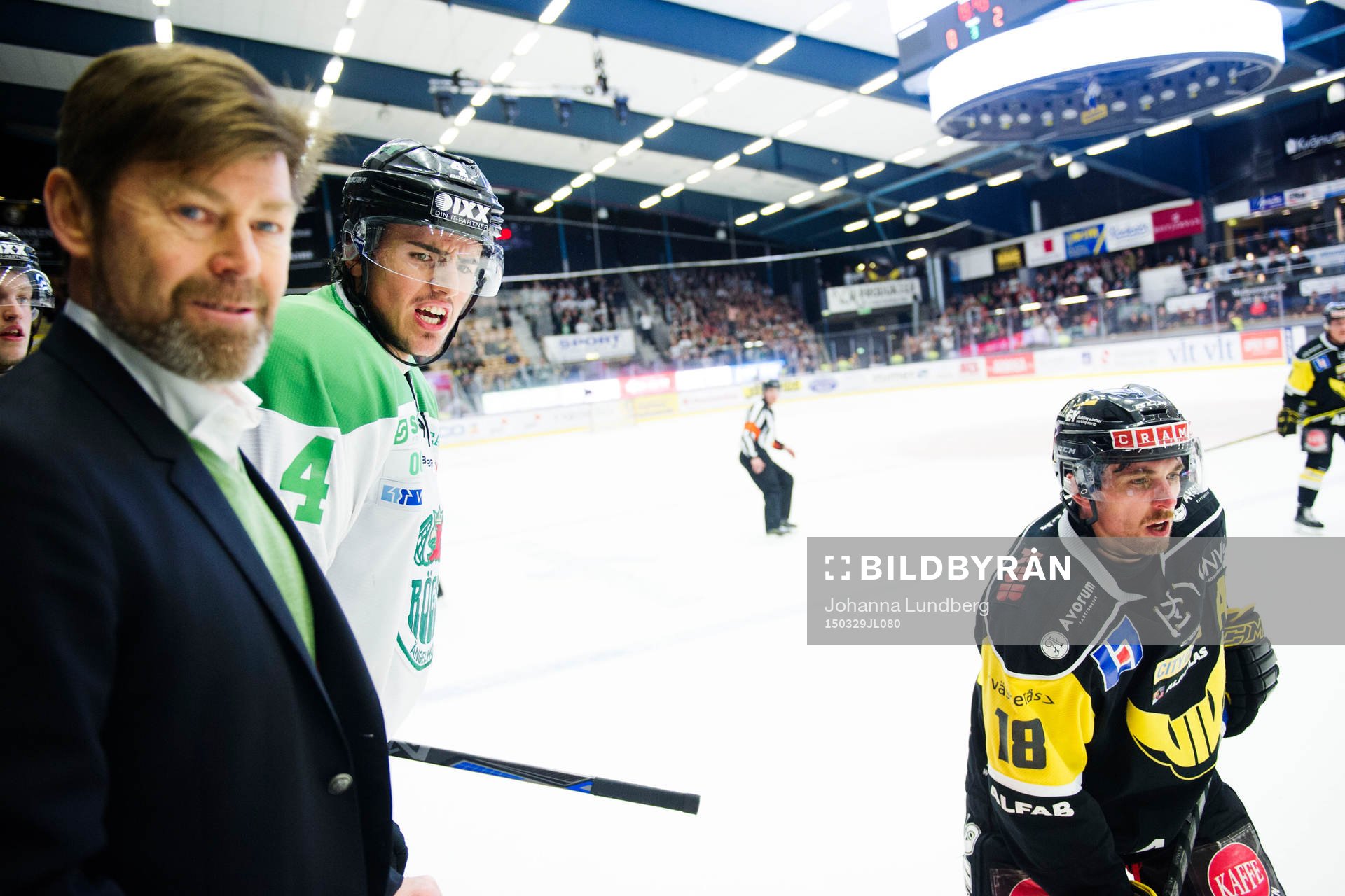 Rögles assisterande tränare Gunnar Persson och Alen Bibic