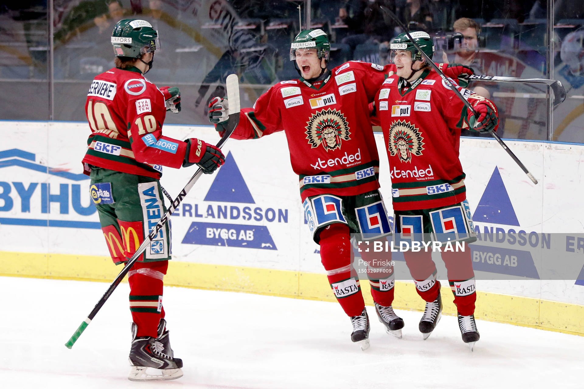 Frölundas Mattias Janmark, Max Görtz och Artturi Lehkonen