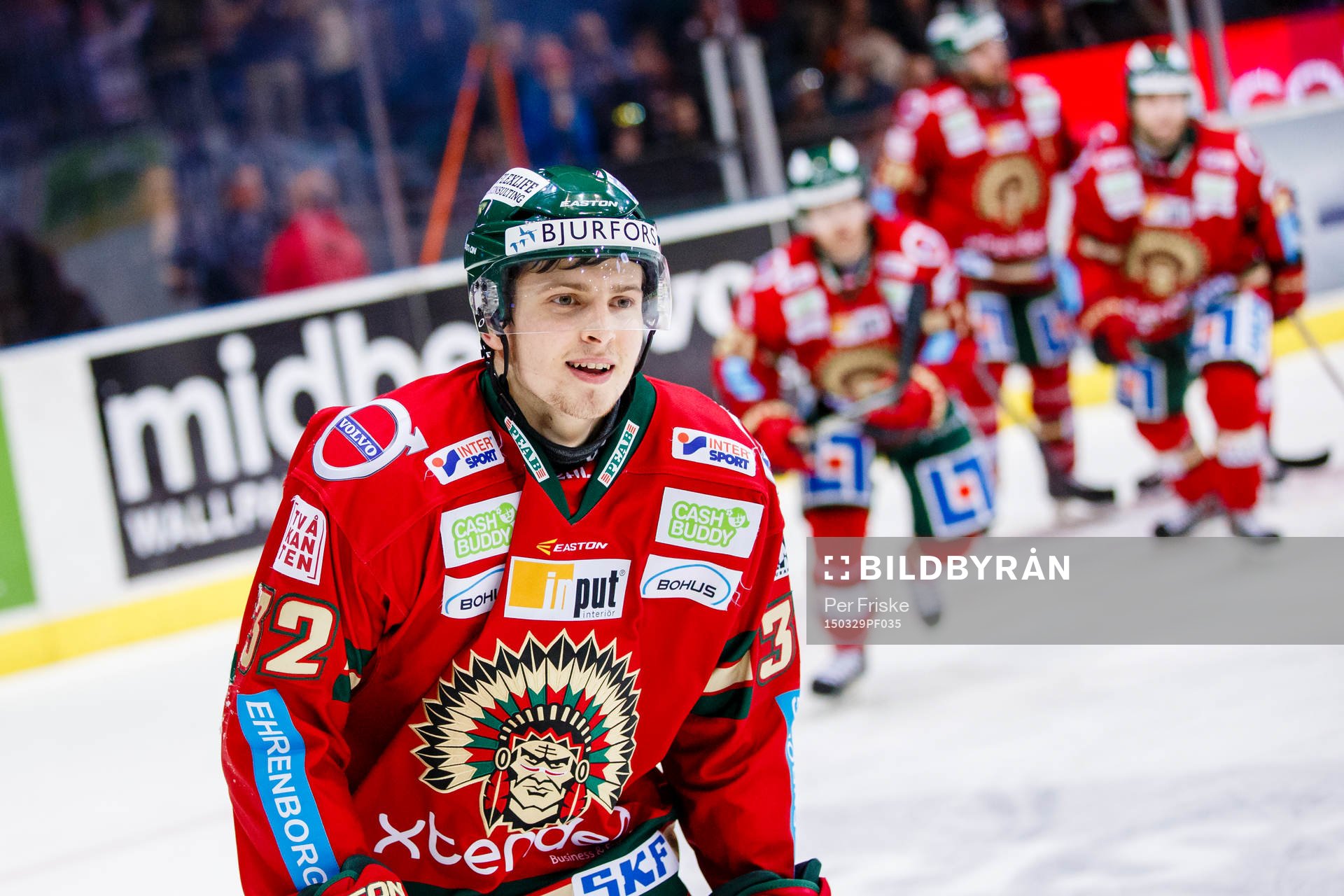 Frölundas Lukas Bengtsson jublar