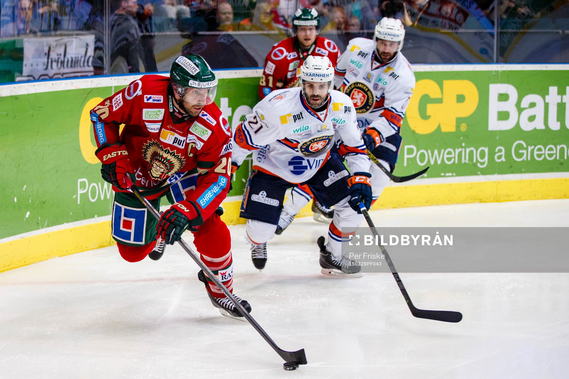 Frölundas Joel Lundqvist med pucken