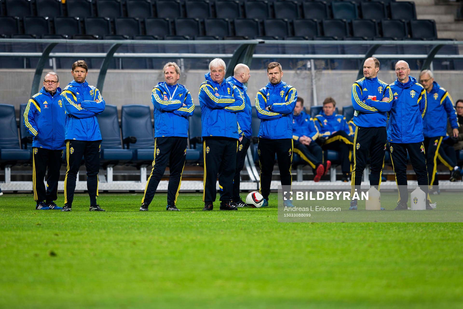 Sveriges players manager Marcus Allbäck, förbundskapten