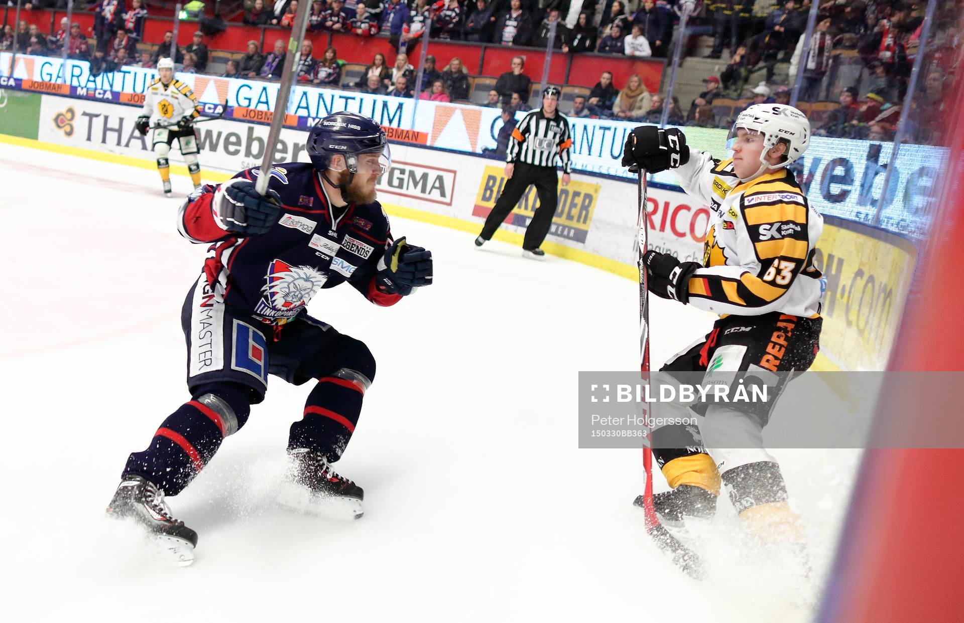 Linköpings Fredric Andersson och Skellefteås Sebastian Aho