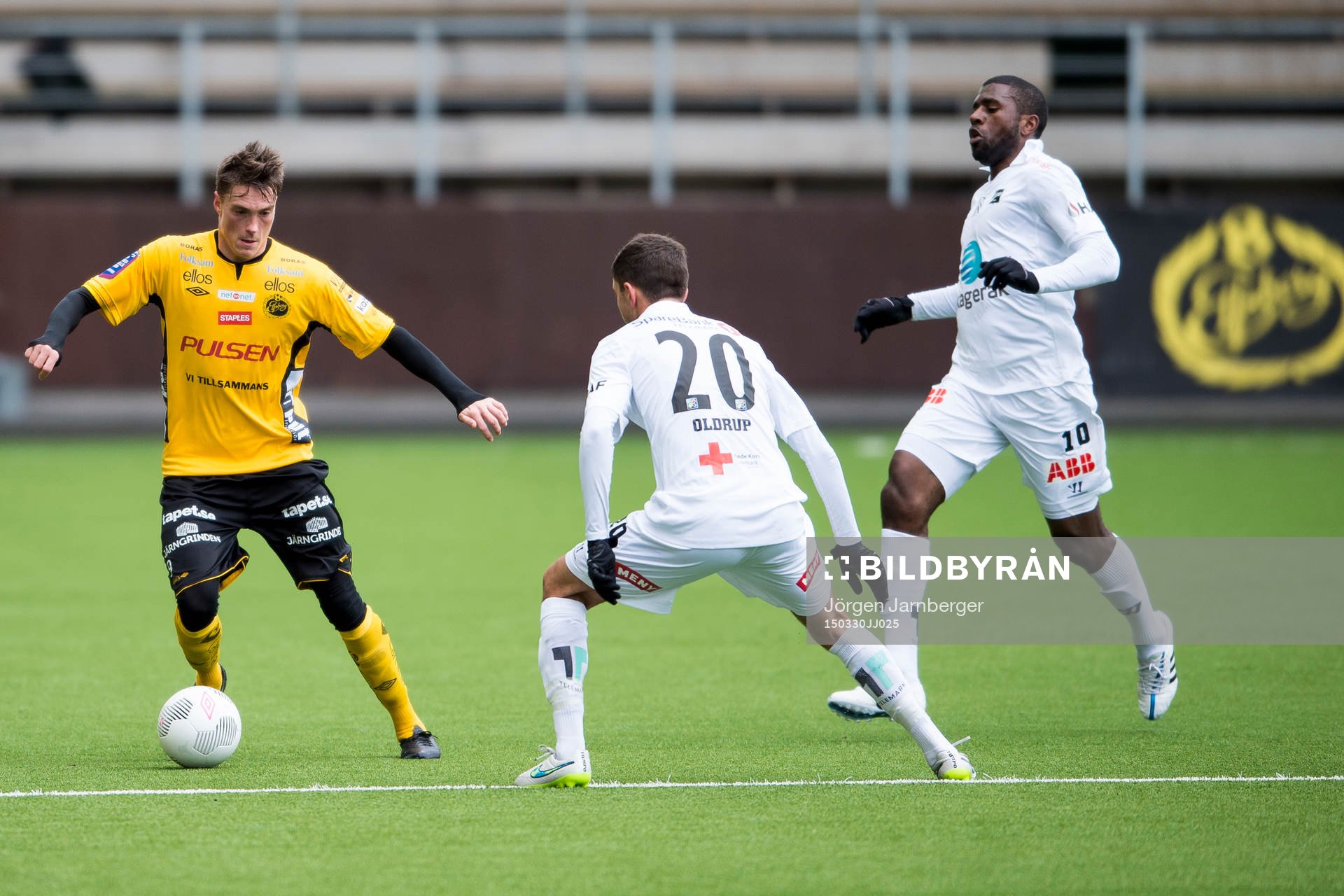 Elfsborgs Lasse Nilsson under träningsmatchen i fotboll mellan Elfsborg och ODD den 30 mars 2015 i Borås.