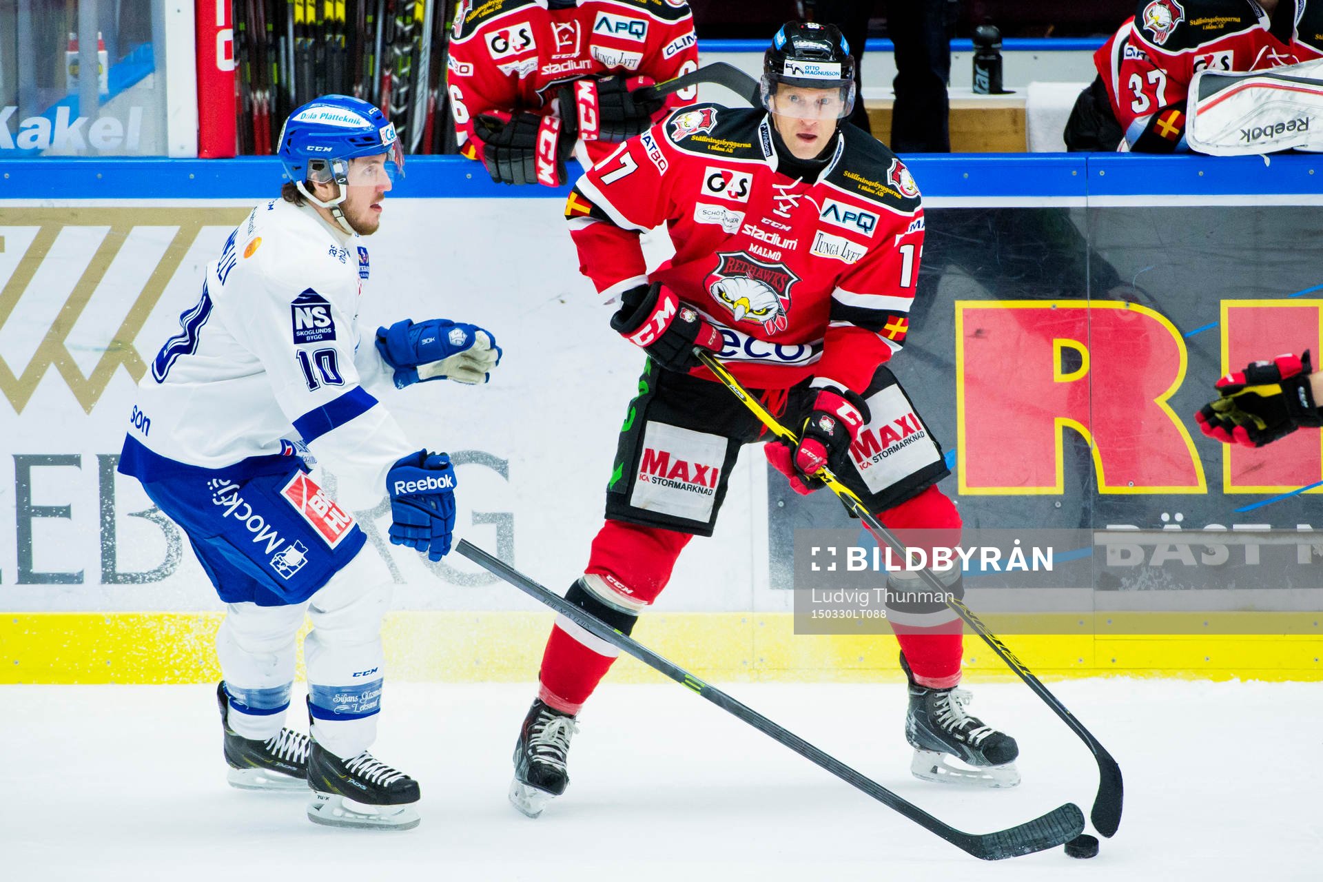 Leksands Brian Connelly och Malmö Redhawks Mathias