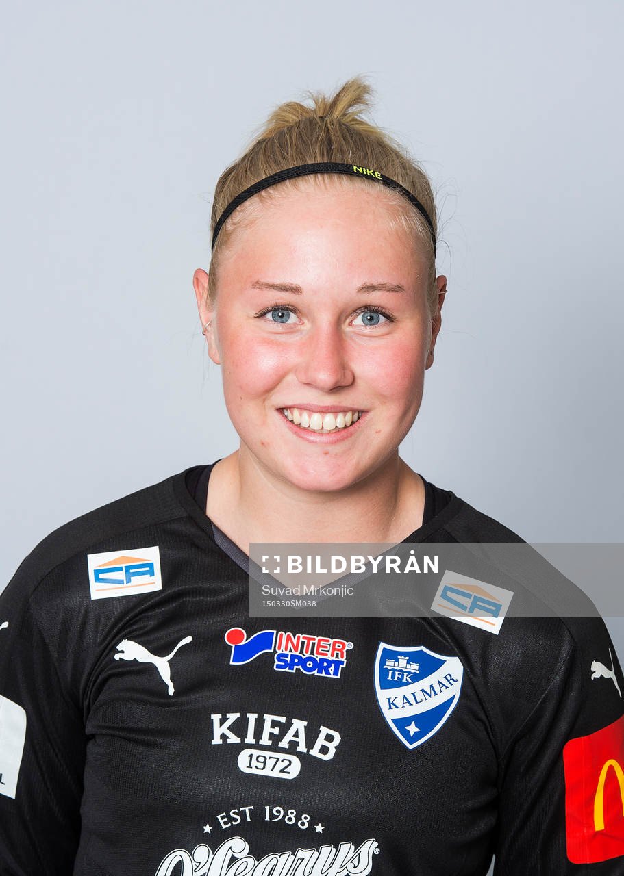  IFK Kalmars Jonna Andersson poserar för ett porträtt i Kalmar den 30 mars 2015.