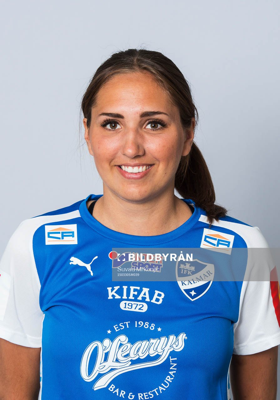  IFK Kalmars Mathilda Johansson Prakt poserar för ett porträtt i Kalmar den 30 mars 2015.