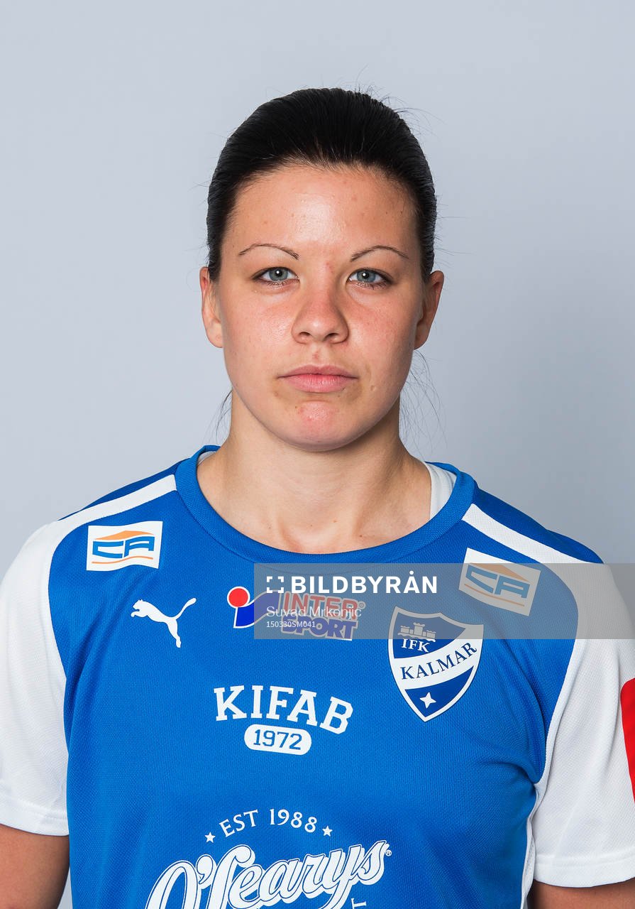  IFK Kalmars Linnéa Johansson poserar för ett porträtt i Kalmar den 30 mars 2015.