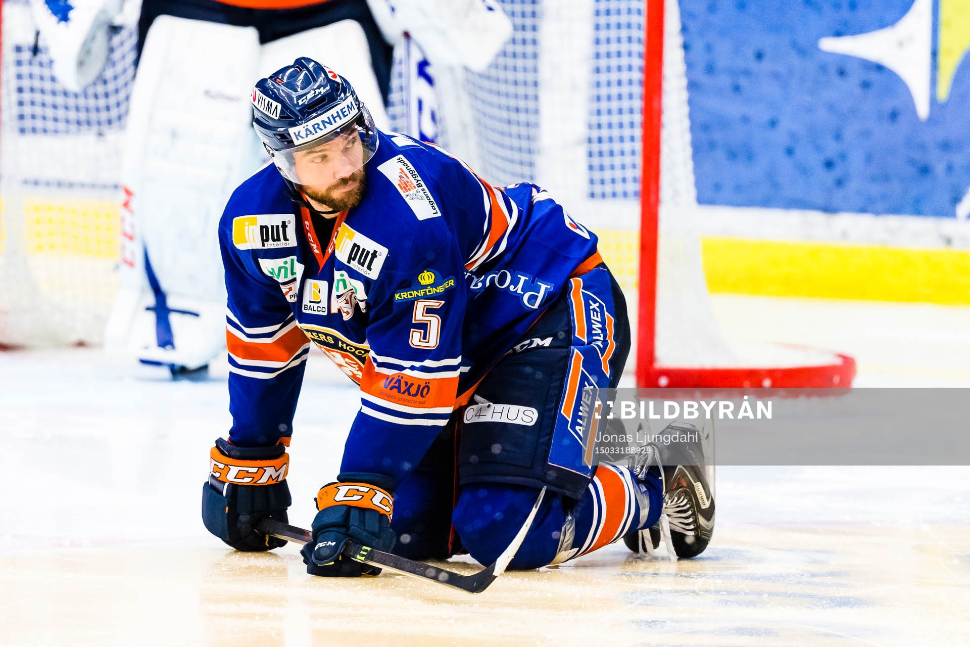 Växjös Noah Welch på grinar illa