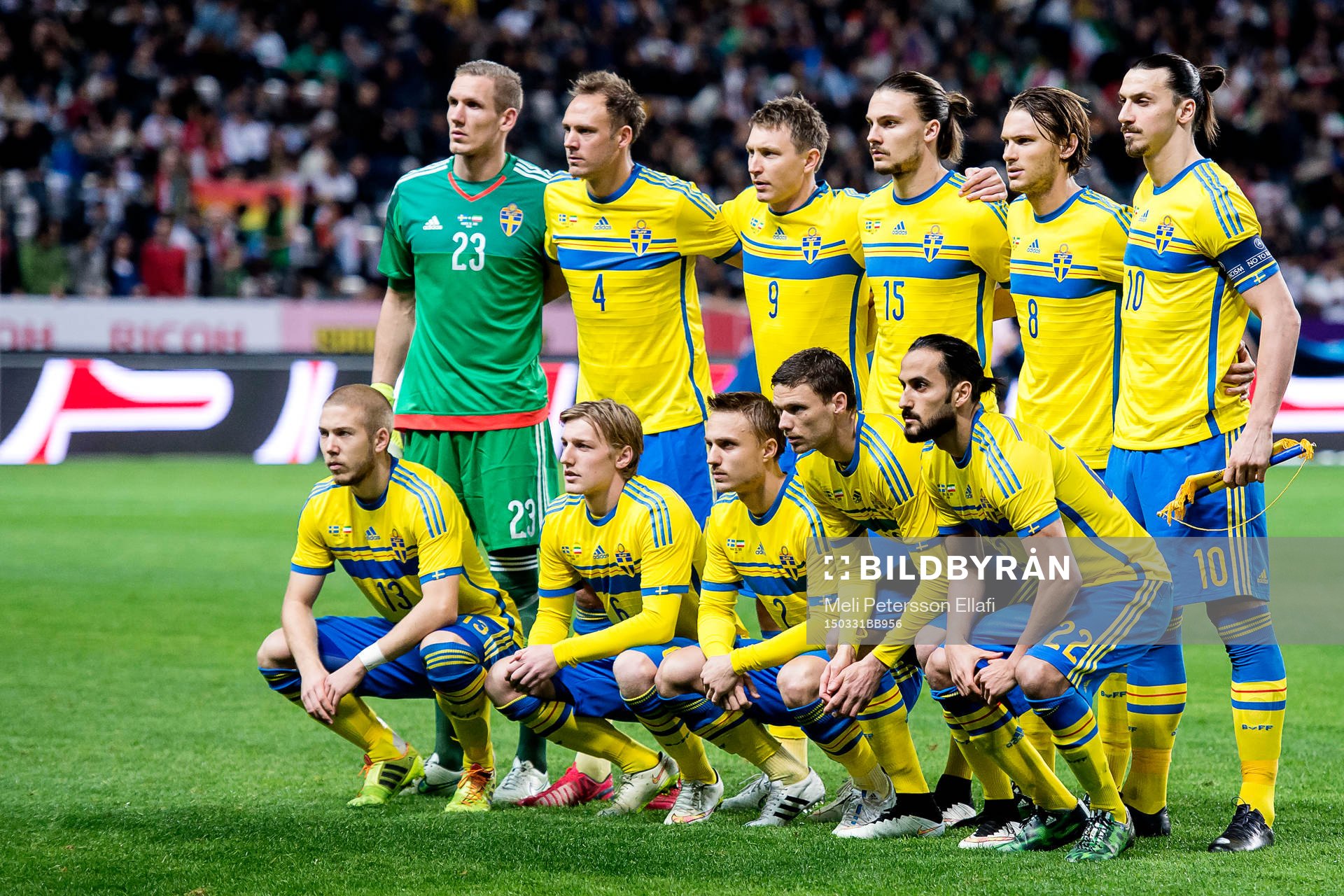 Sveriges målvakt Robin Olsen, Andreas Granqvist, Kim