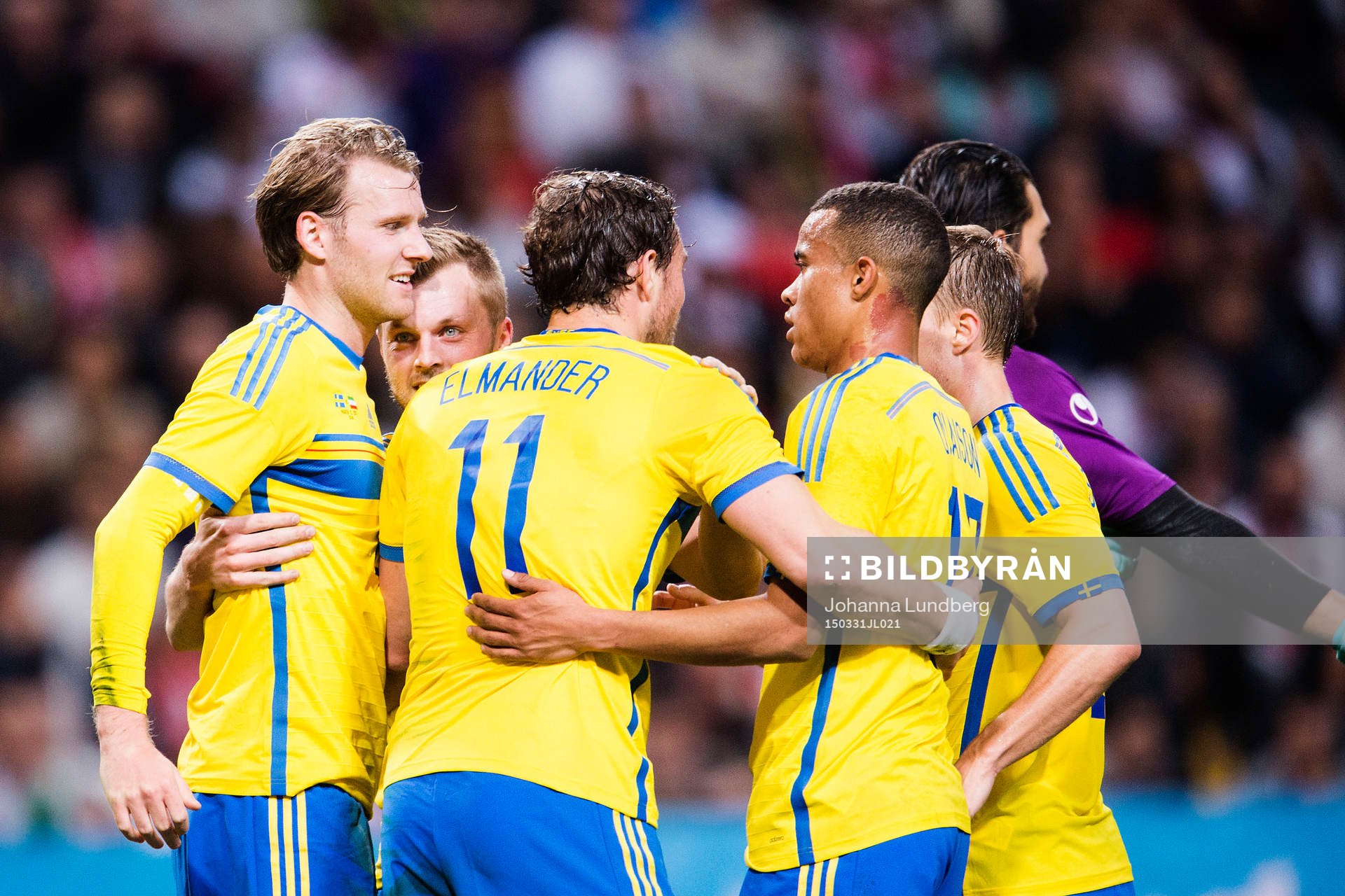 Sveriges Ola Toivonen, Sebastian Larsson, Johan Elmander