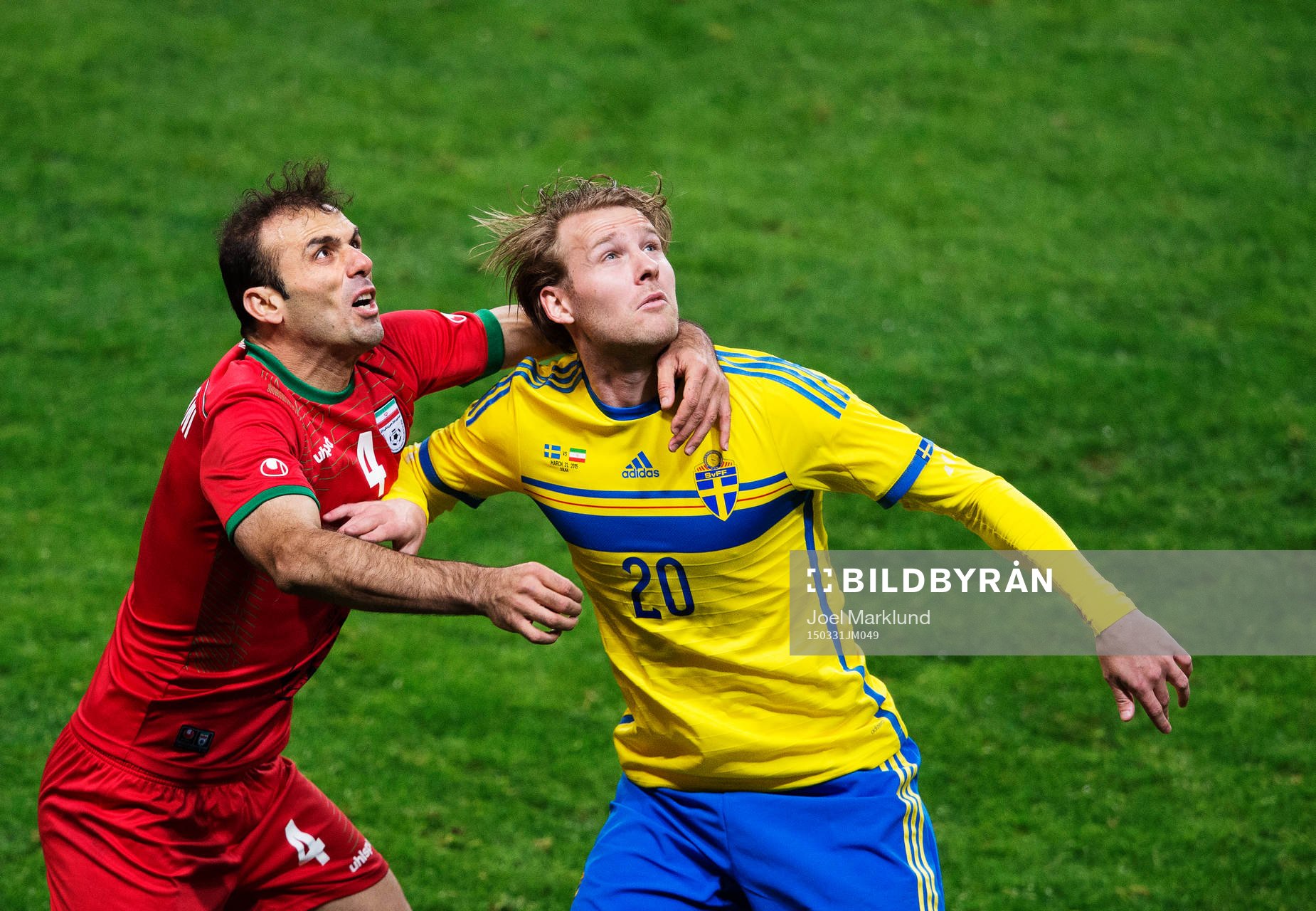 Irans Jalal Hosseini och Sveriges Ola Toivonen