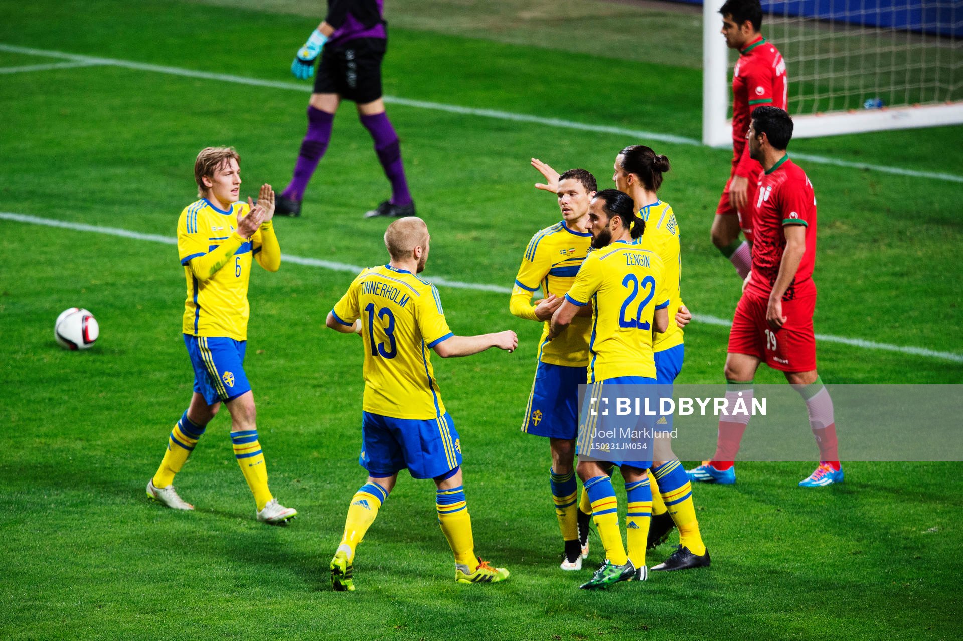 Sveriges Emil Forsberg, Anton Tinnerholm, Marcus Berg,