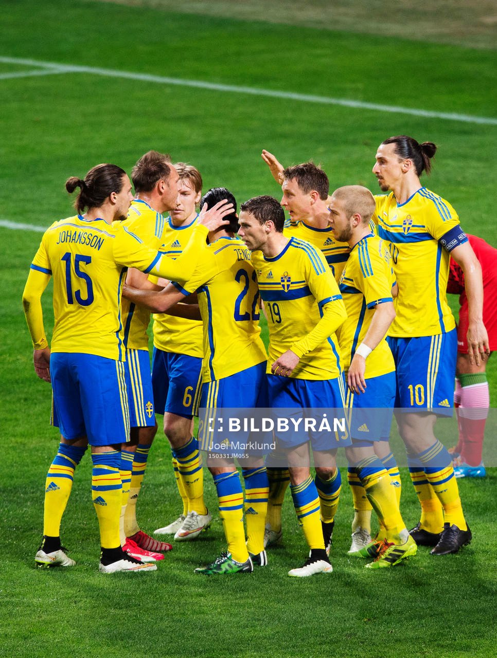 Sveriges Erik Johansson, Andreas Granqvist, Emil Forsberg,