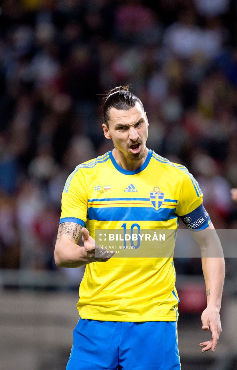 Sveriges Zlatan Ibrahimovic reagerar