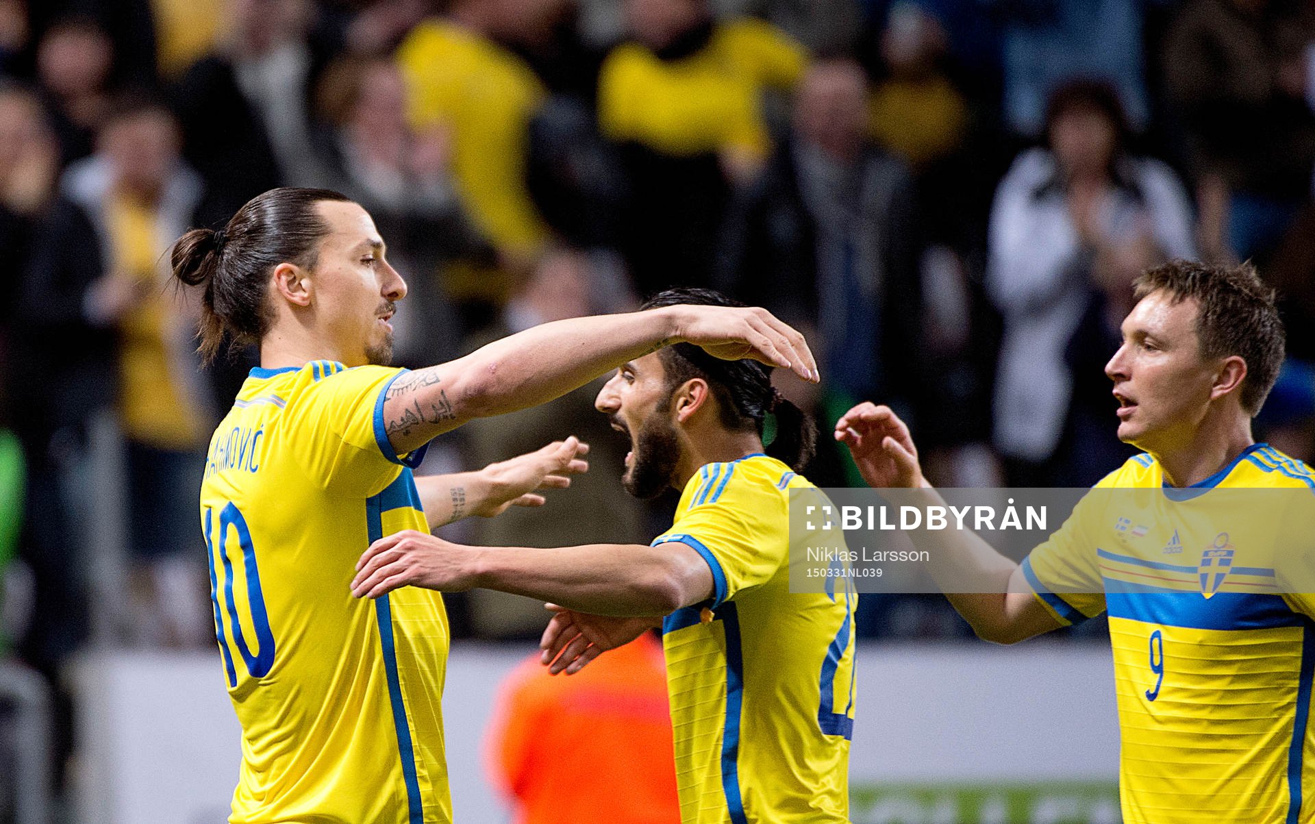 Sveriges Zlatan Ibrahimovic, Erkan Zengin och Kim