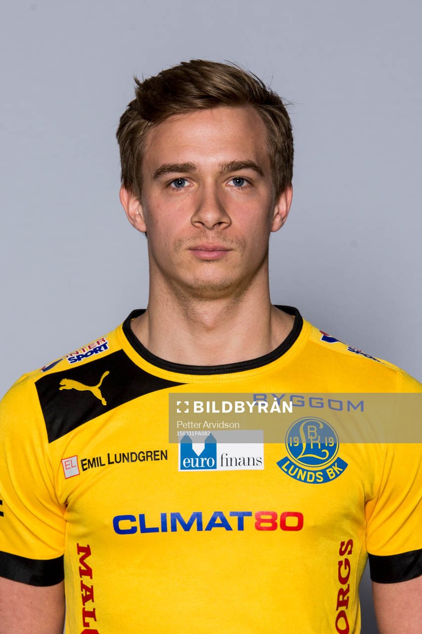 Lunds Filip Liljekvist poserar för ett porträtt under en fotografering den 31 mars 2015 i Lund.