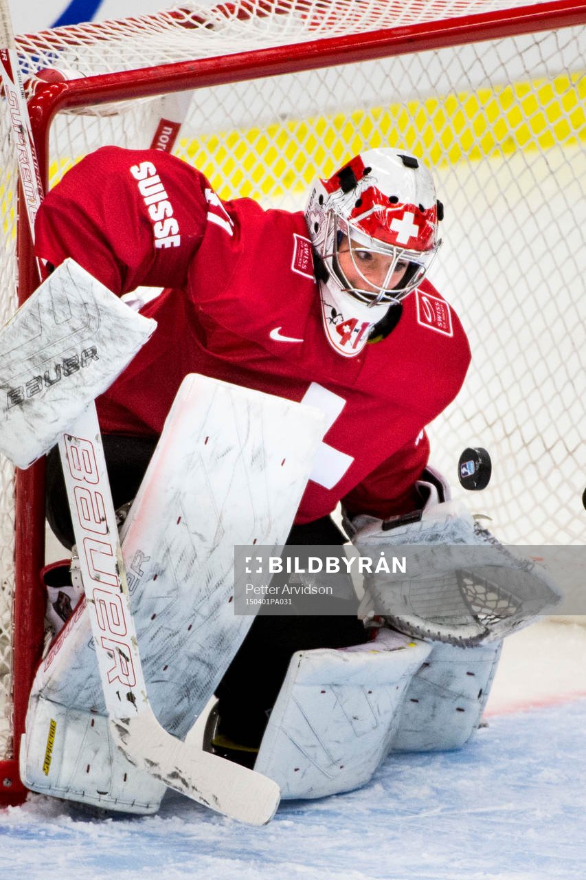 Schweiz målvakt Florence Schelling i kvartsfinalen