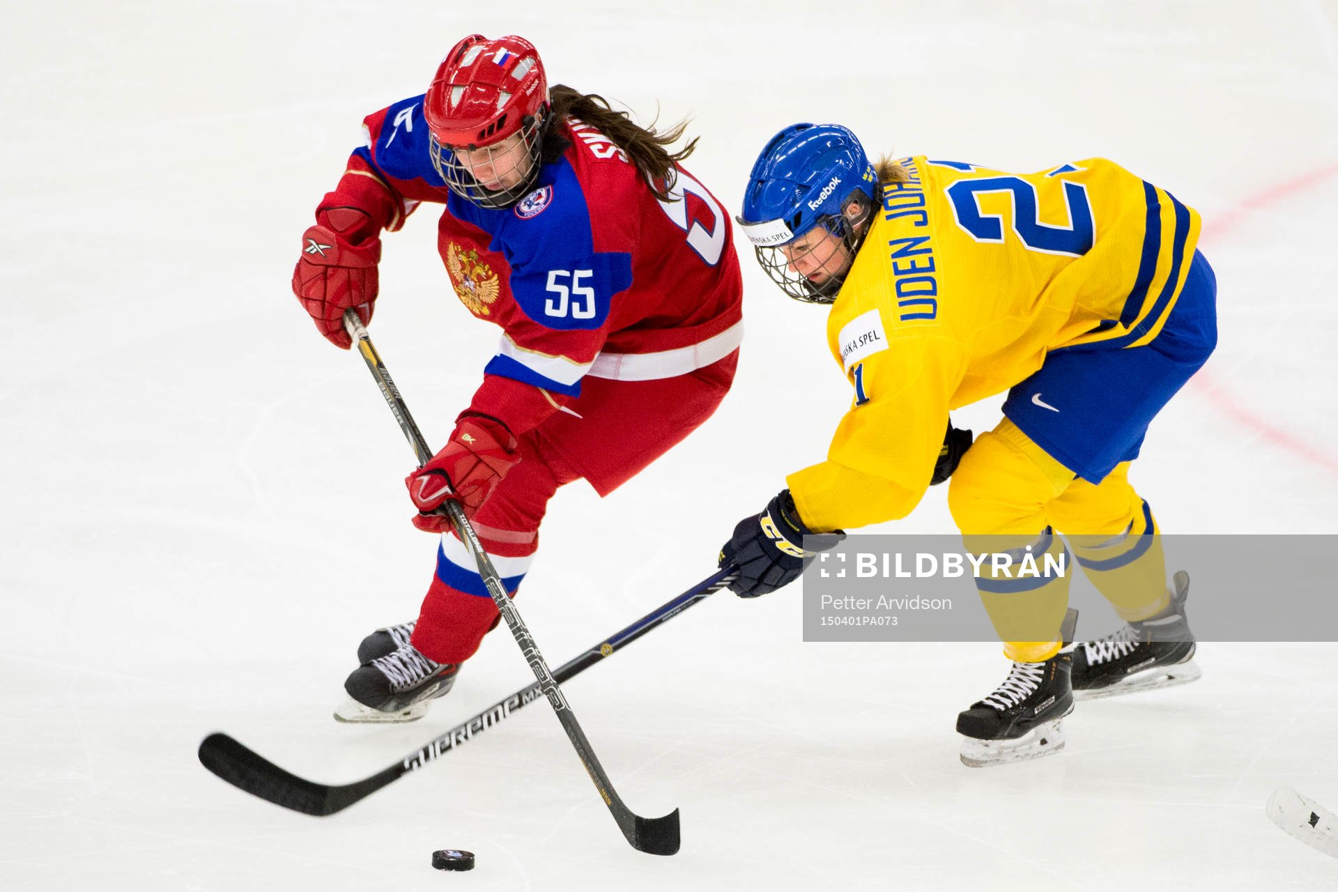 Rysslands Galina Skiba och Sveriges Erica Udén Johansson i