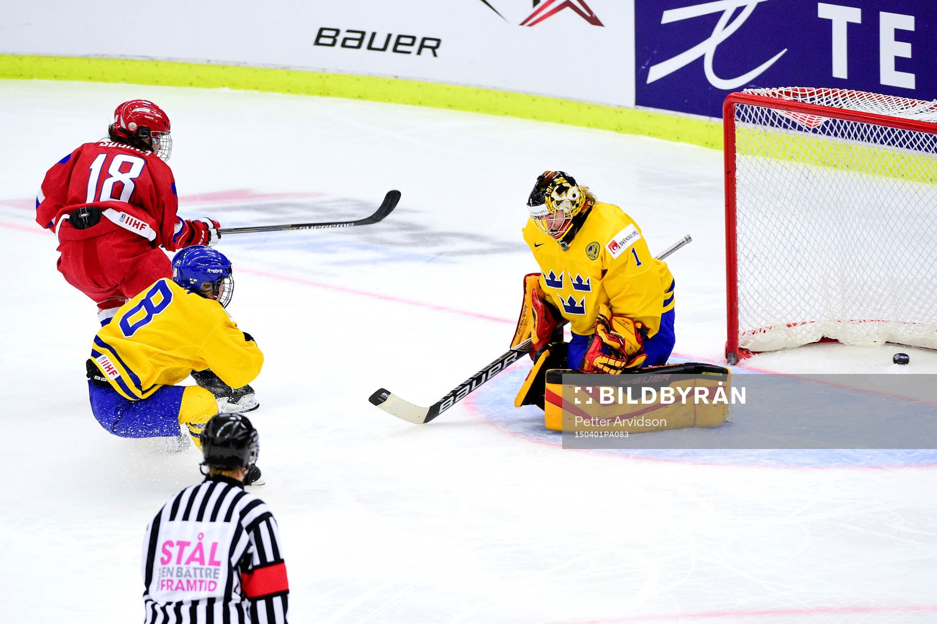 Rysslands Olga Sosina  gör 2-1 i kvartsfinalen