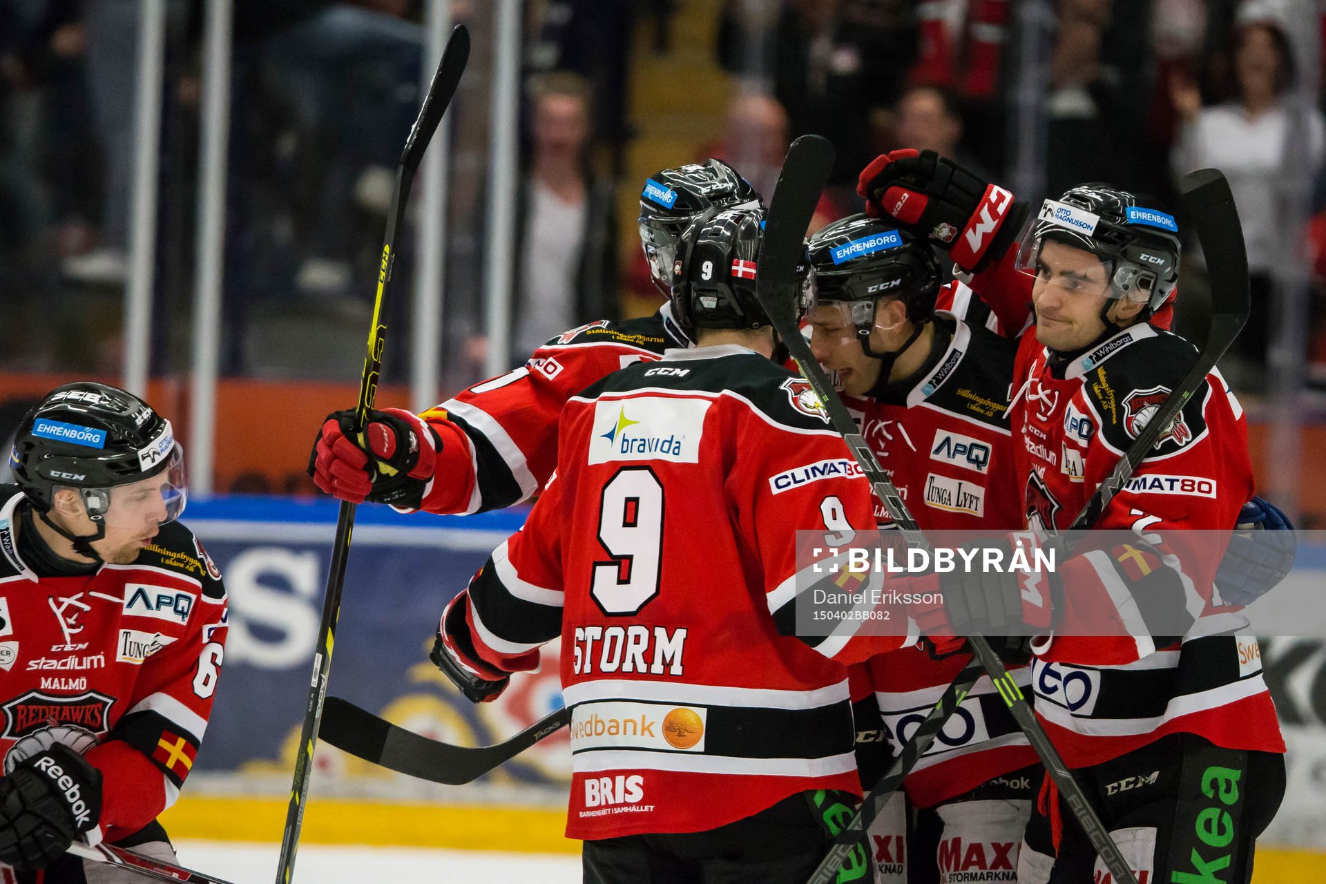 Malmö Redhawks Frederik Storm Nils Andersson Jens Jakobs
