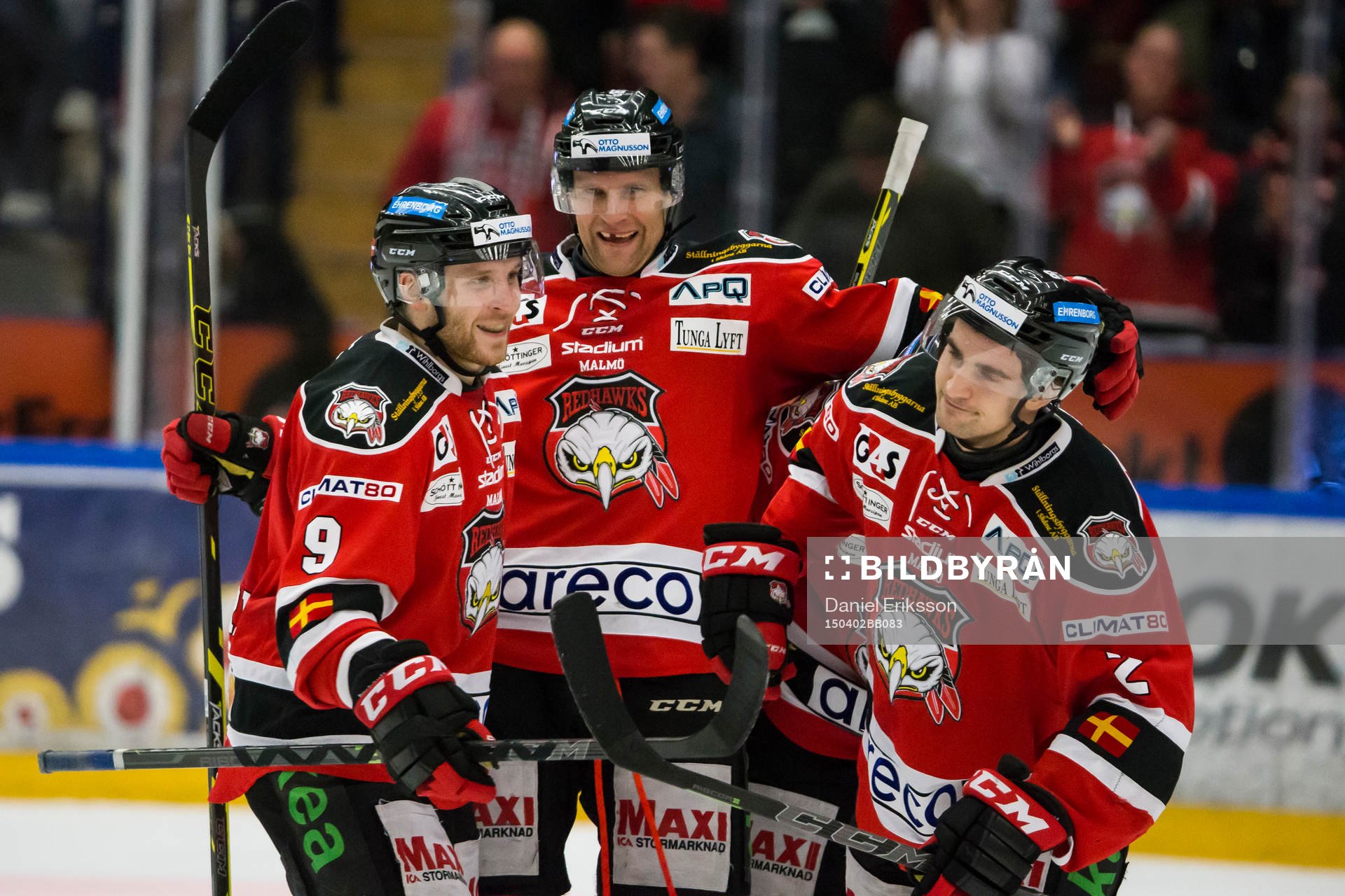 Malmö Redhawks Frederik Storm Mathias Tjärnqvist Nils