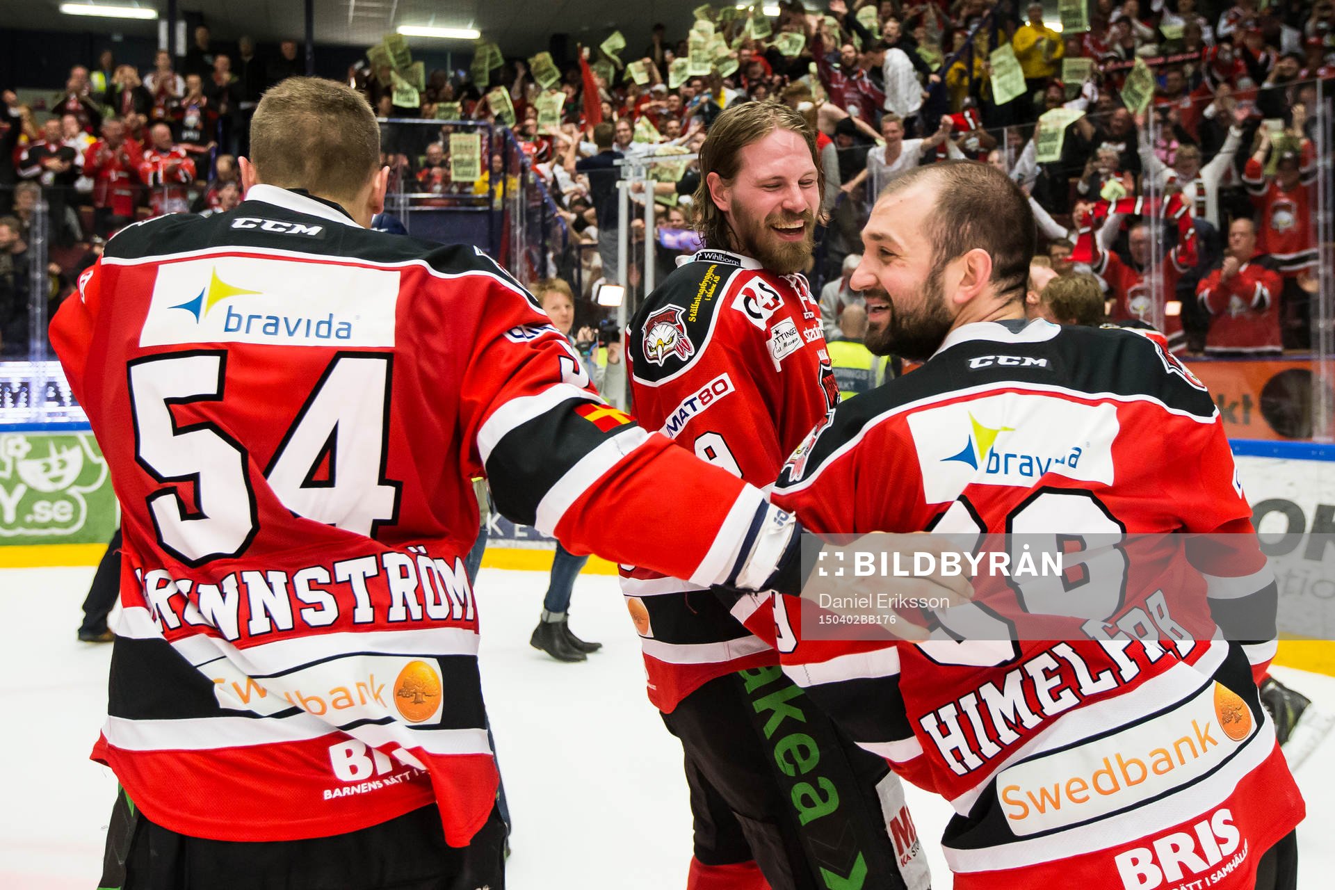 Malmö spelare Fabian Brunnström Stefan Warg Eric