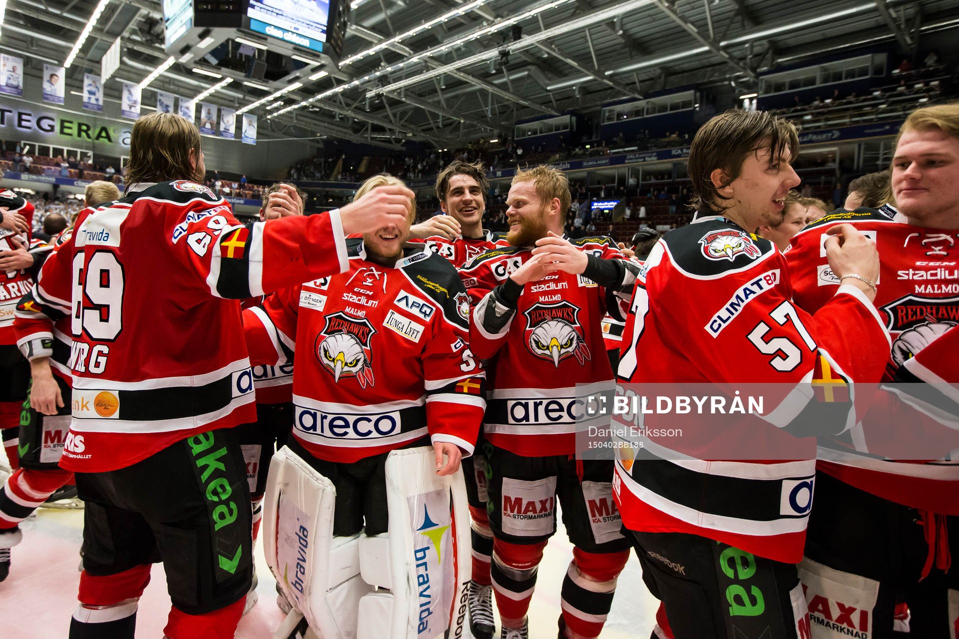 Malmös spelare jublar