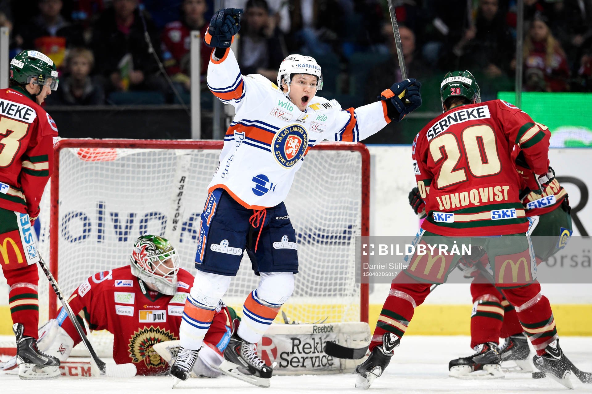 Växjös Rhett Rakhshani jublar