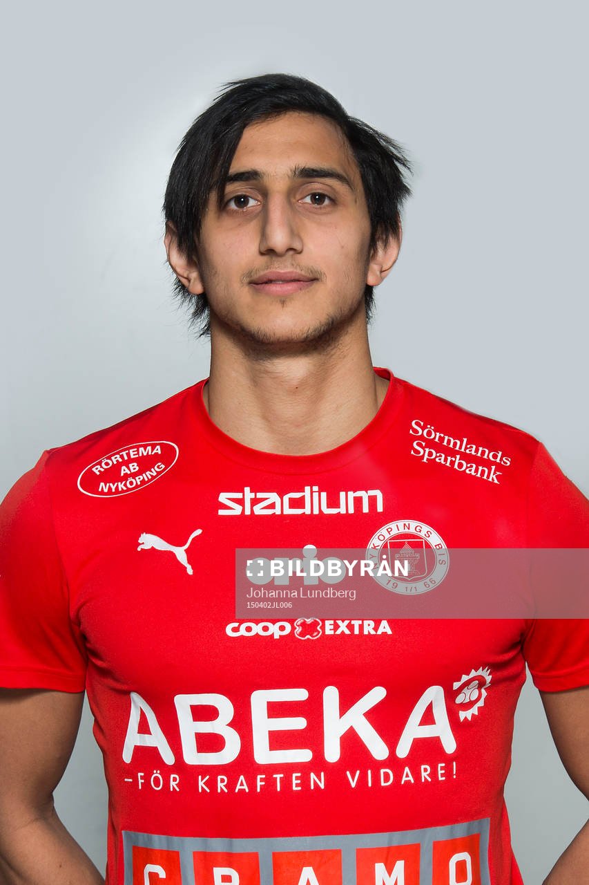 Nyköpings Mahmoud Eid poserar för ett porträtt den 2 april 2015 i Nyköping.