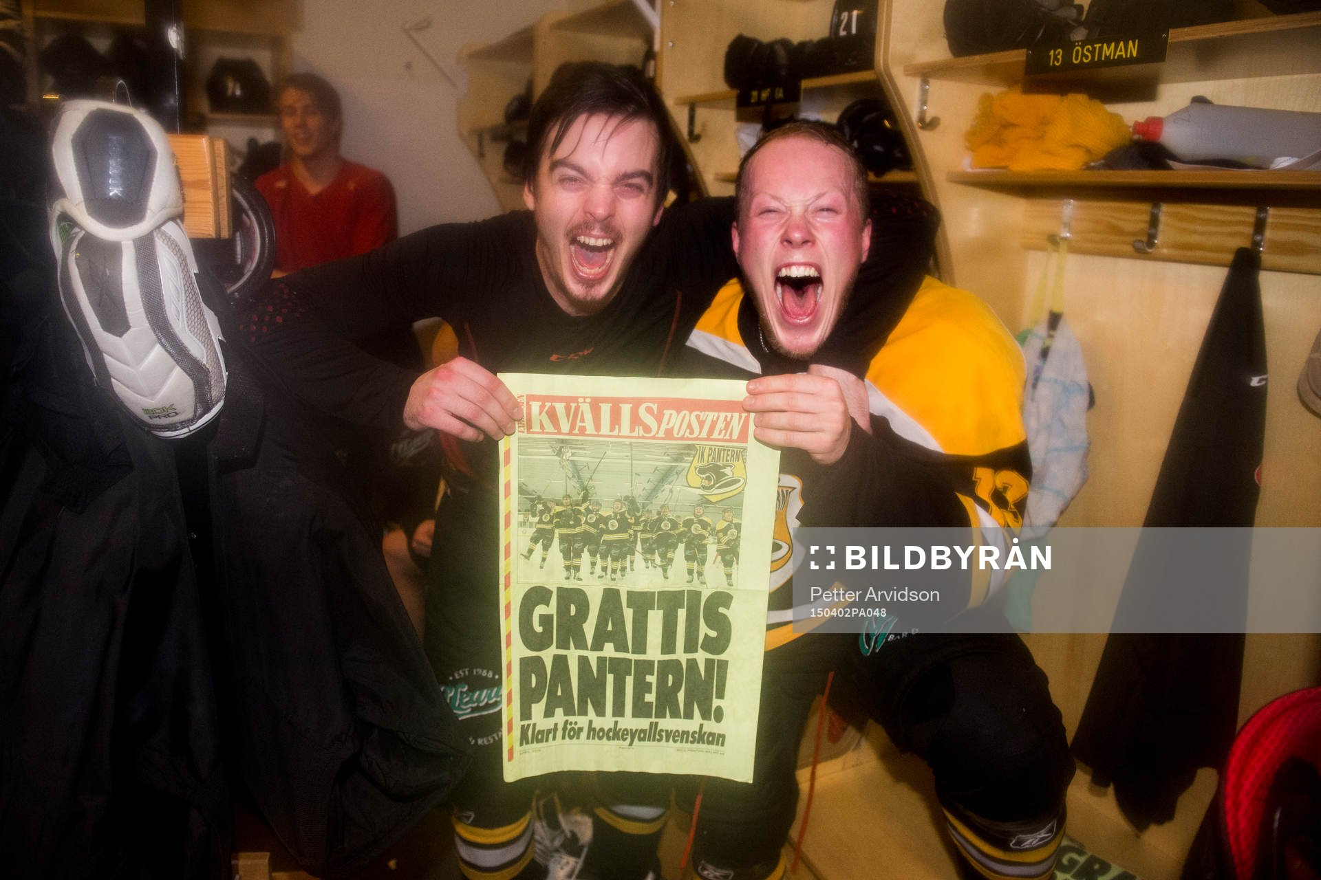 Panterns tvåmålsskytt Fredrik Hetta och Kalle Östman