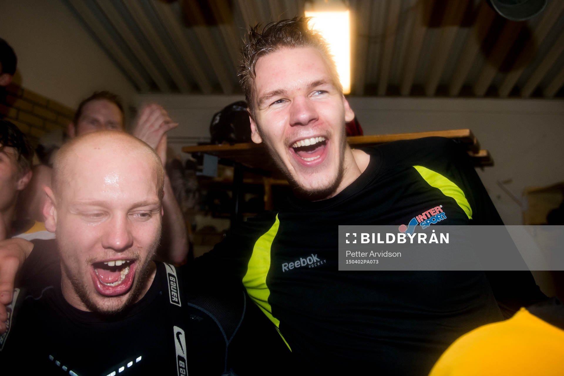 Panterns Daniel Andersson Oliver Widding-Persson jublar i