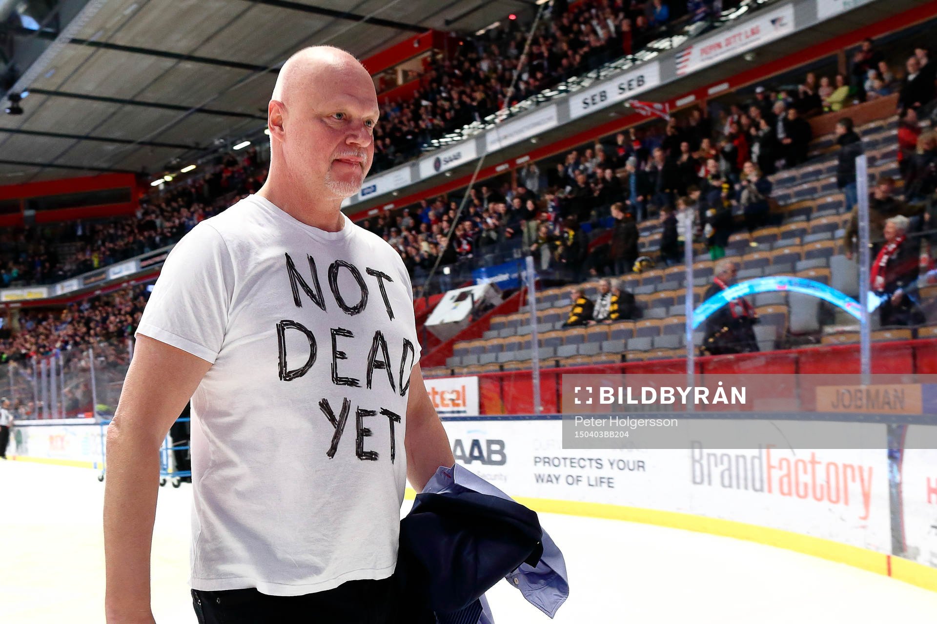 tränare Roger Melin med T-shirt