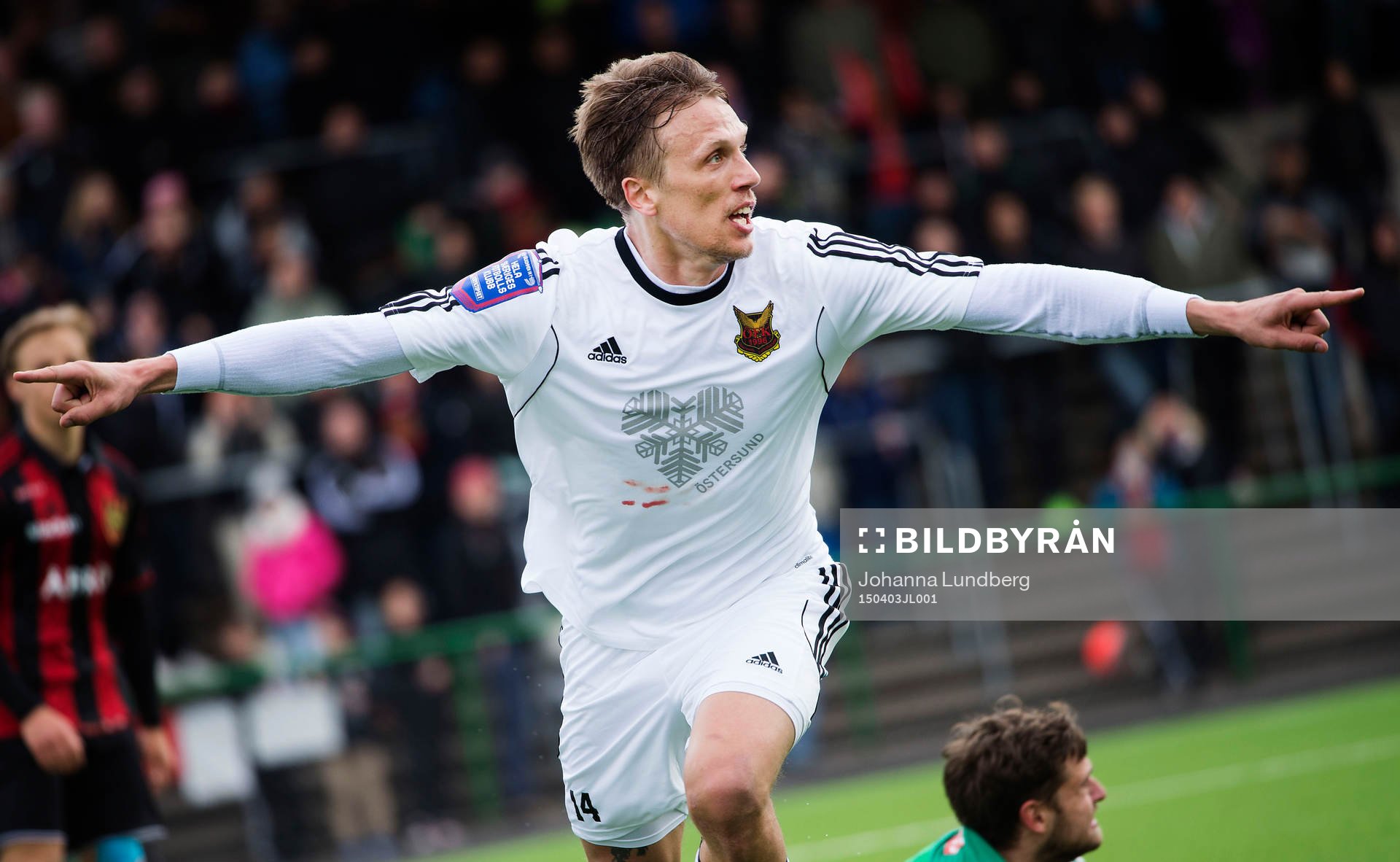 Östersunds Bobo Sollander Jansson jublar