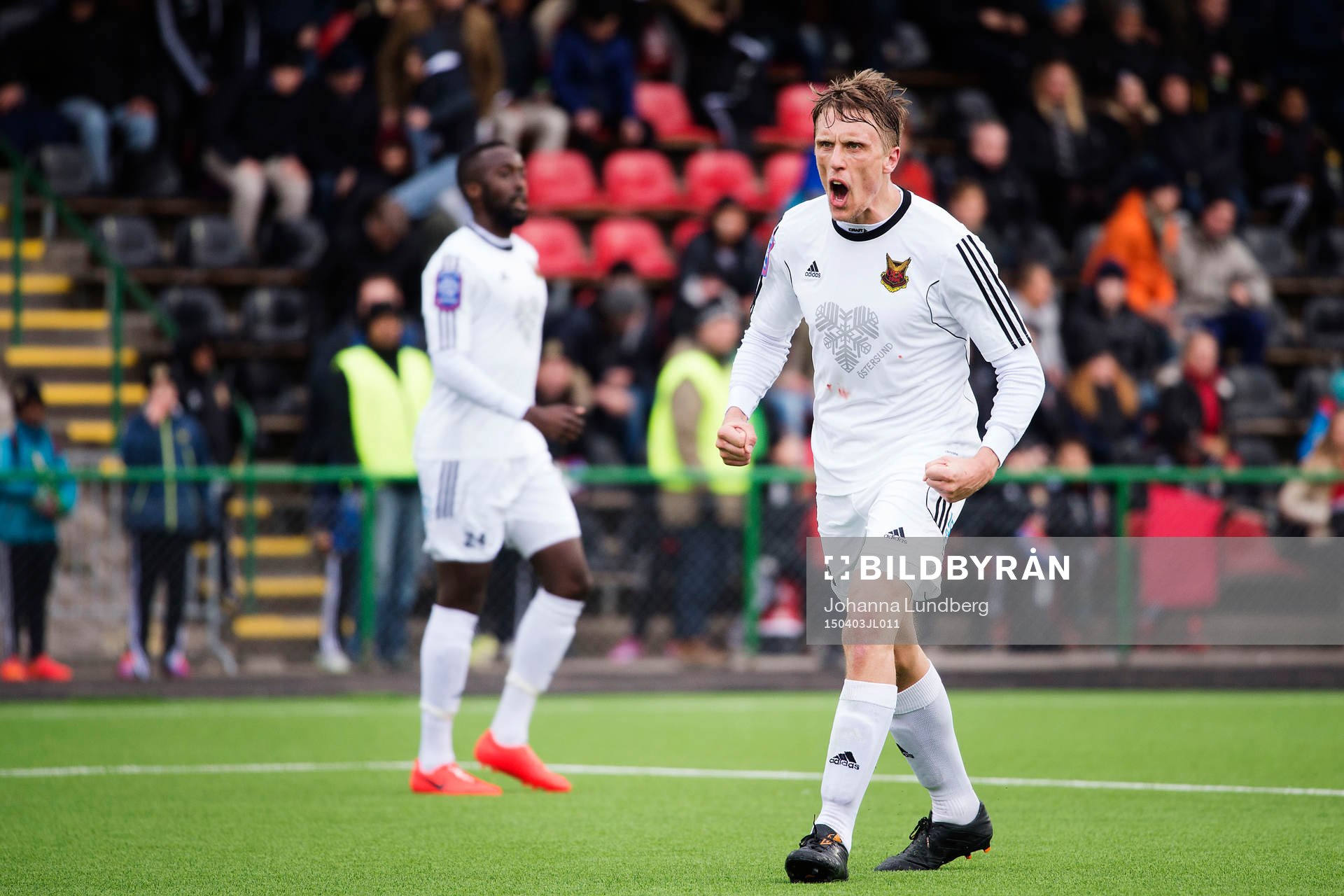 Östersunds Bobo Sollander Jansson jublar