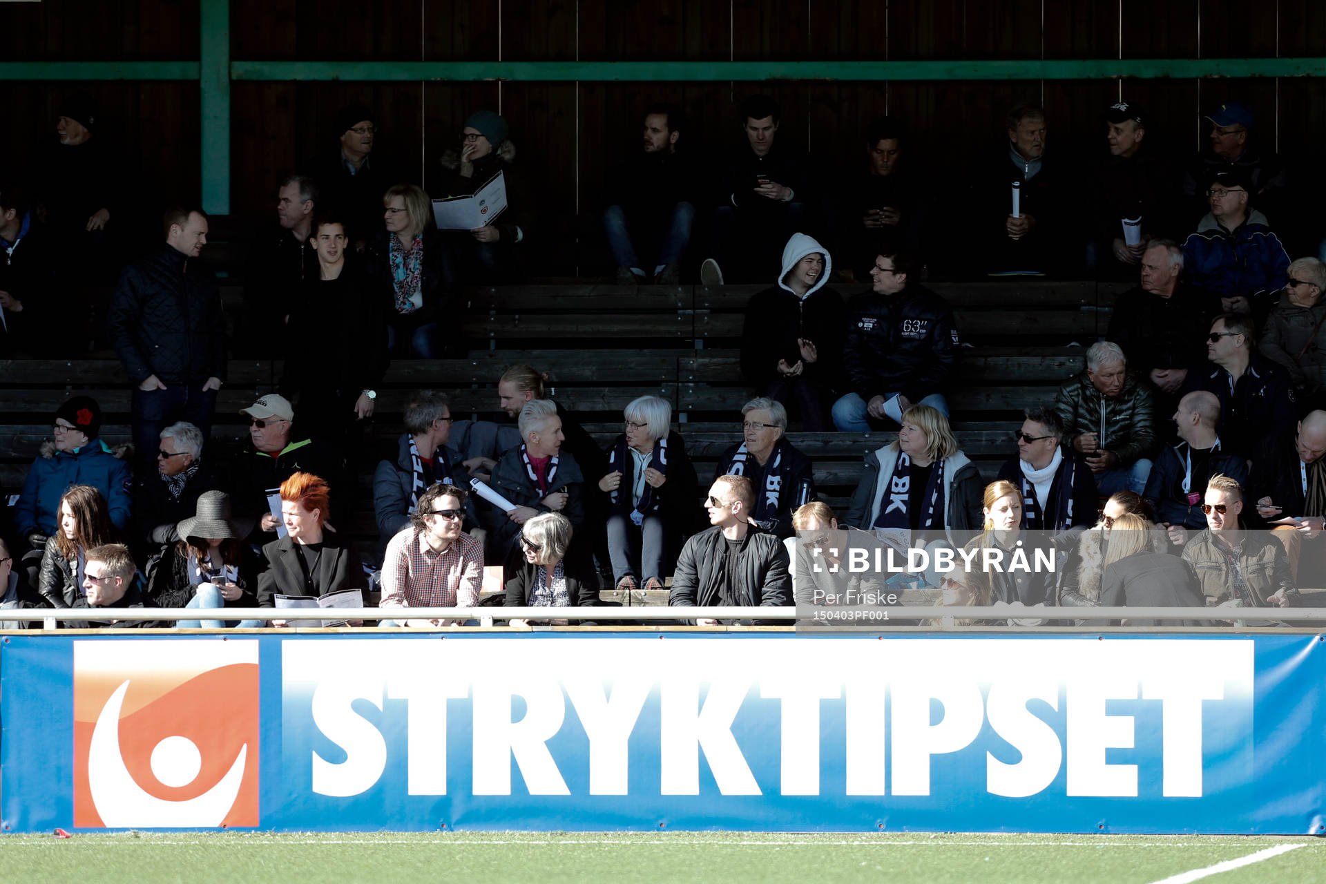 under fotbollsmatchen i Superettan mellan Utsikten och