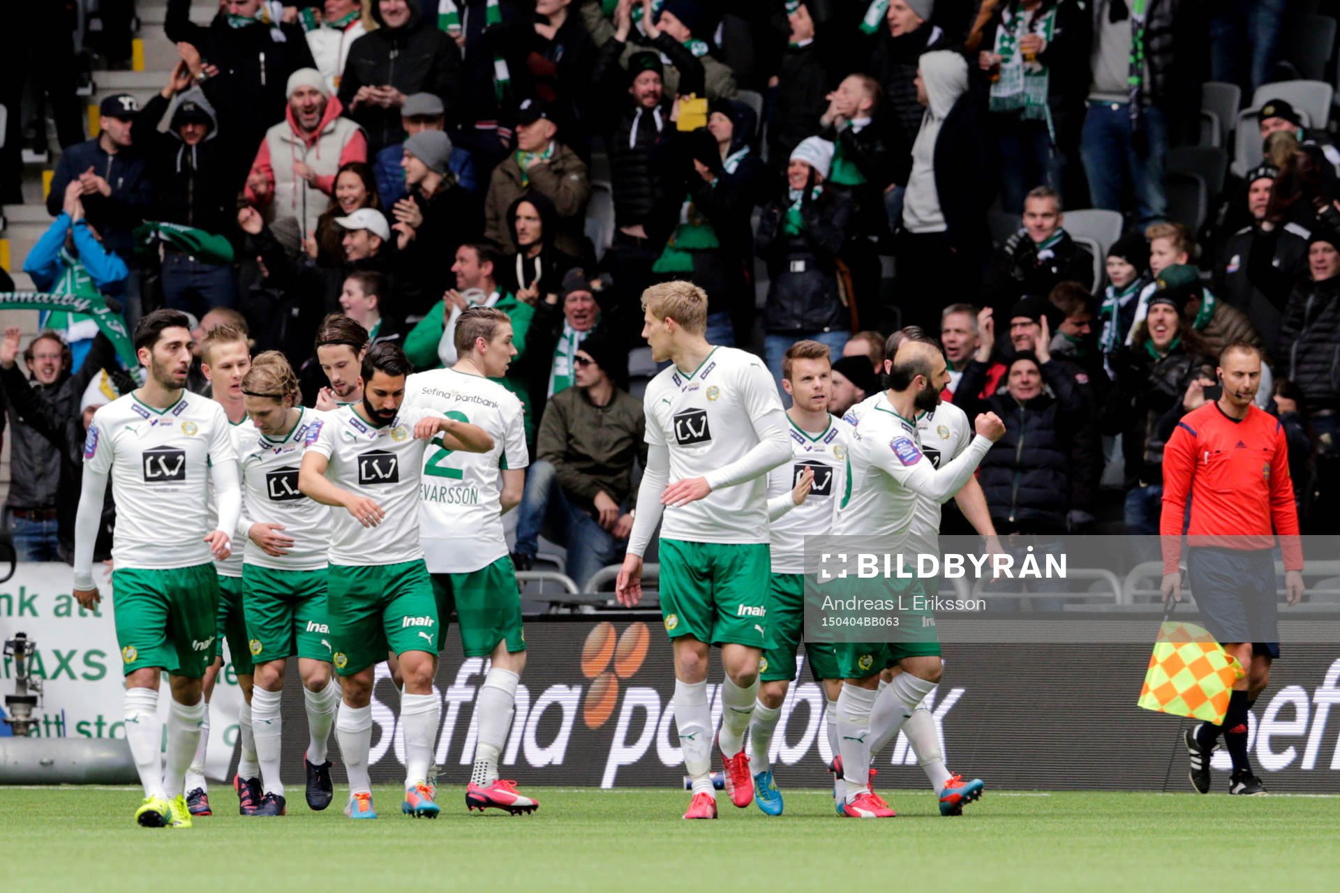 Hammarbys Kennedy Bakircioglu jublar