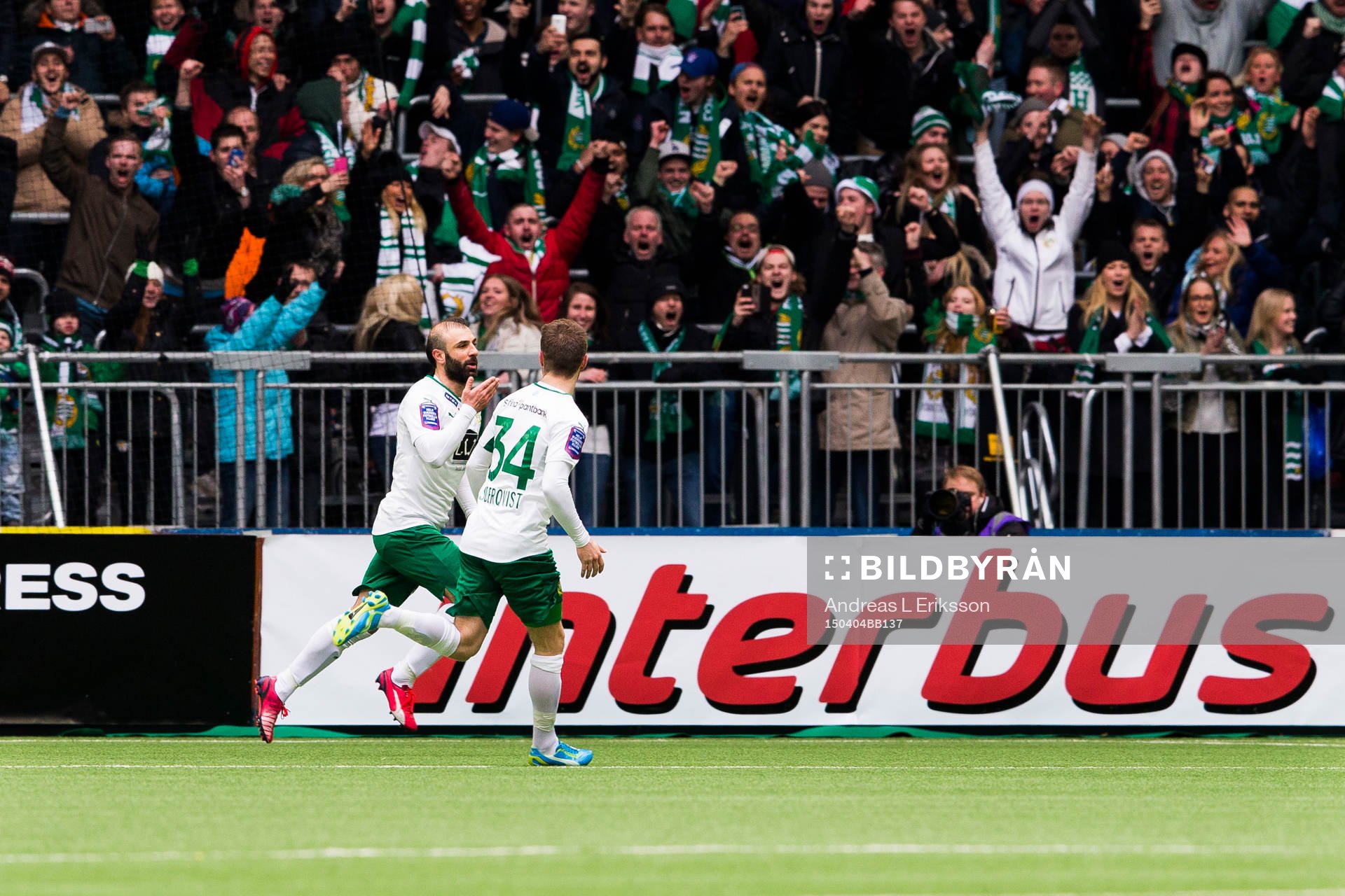 Hammarbys Kennedy Bakircioglu jublar