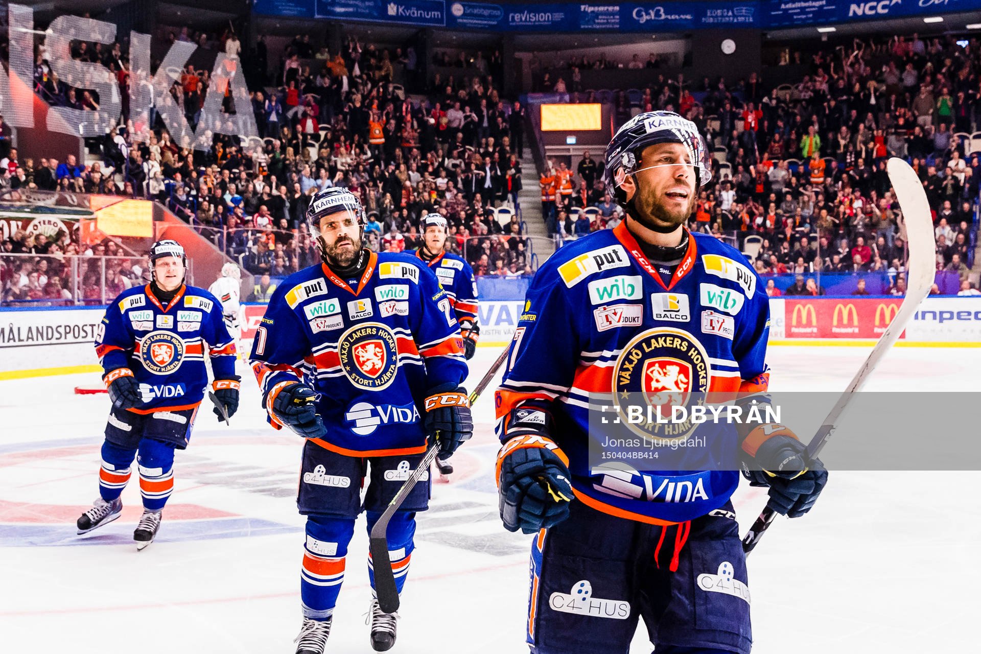 Växjös Jeff Tambellini firar