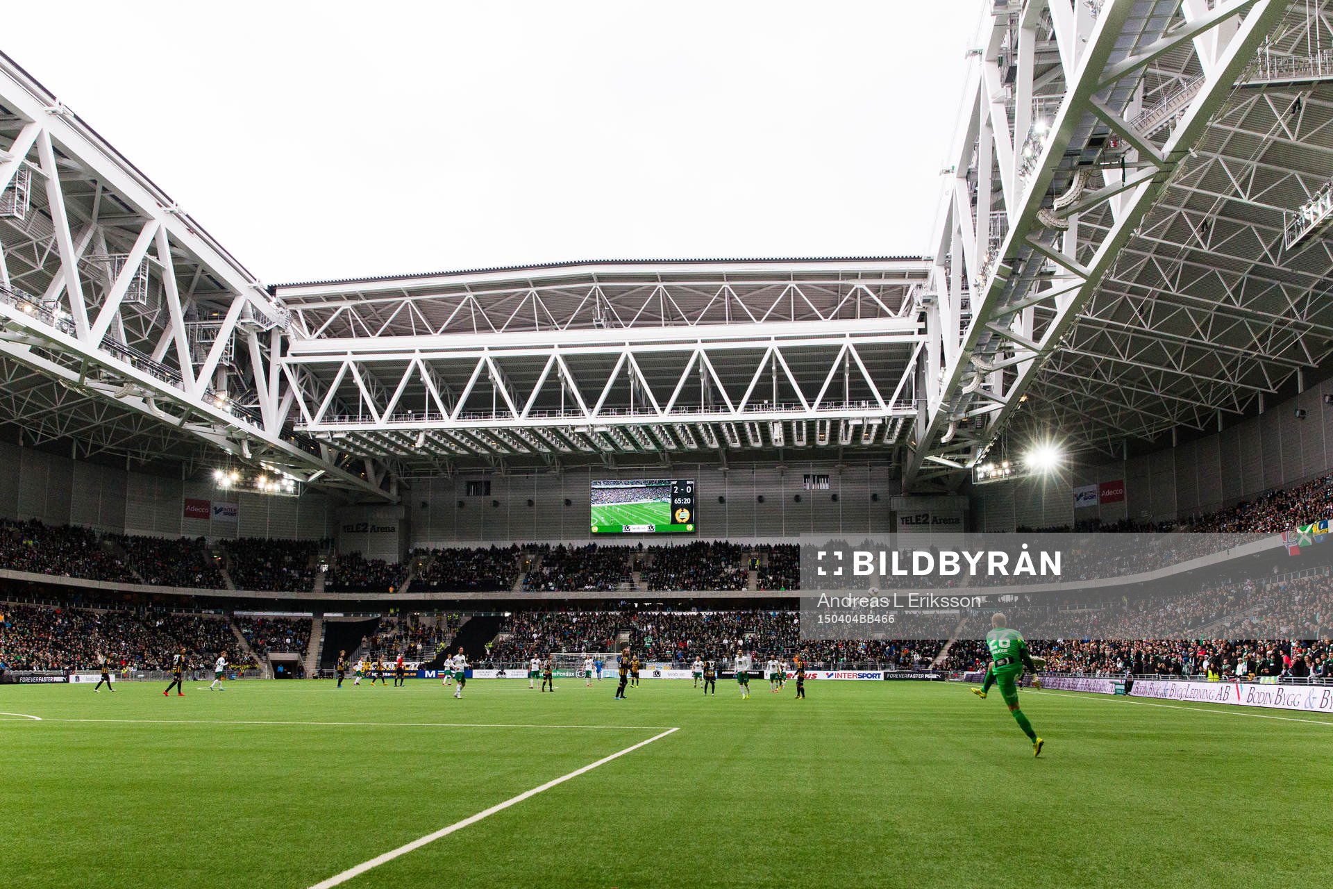 Generell vy över Tele2 Arena