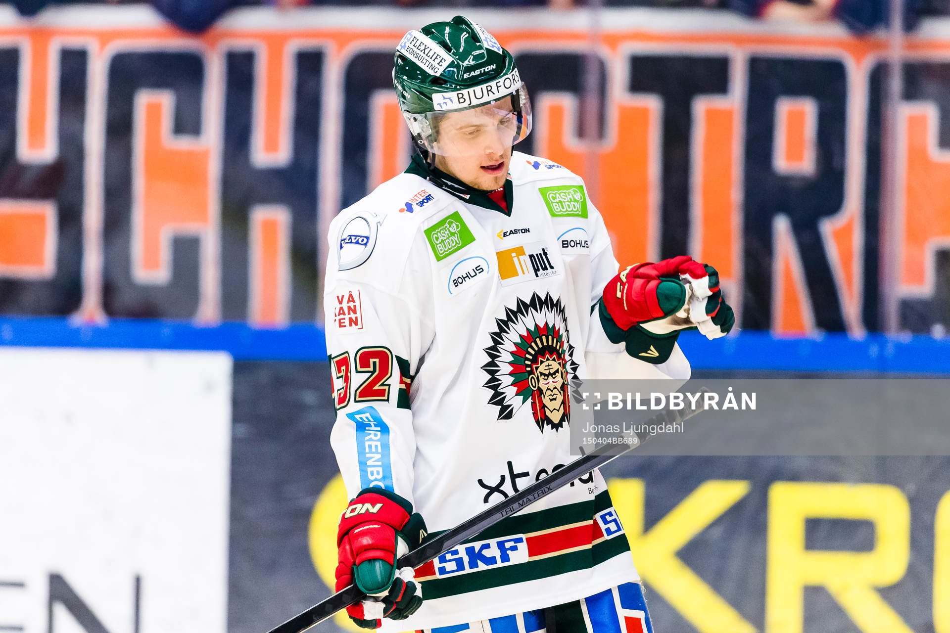 Frölundas Lukas Bengtsson hänger med huvudet