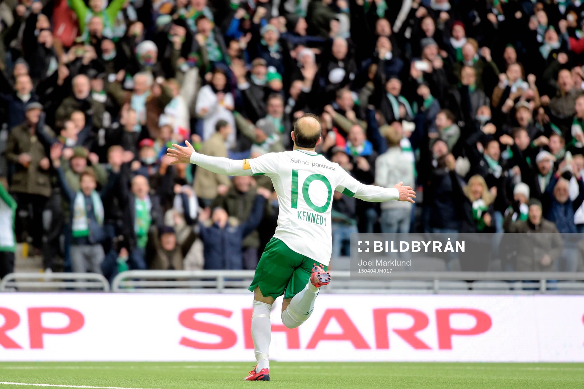 Hammarbys Kennedy Bakircioglu jublar