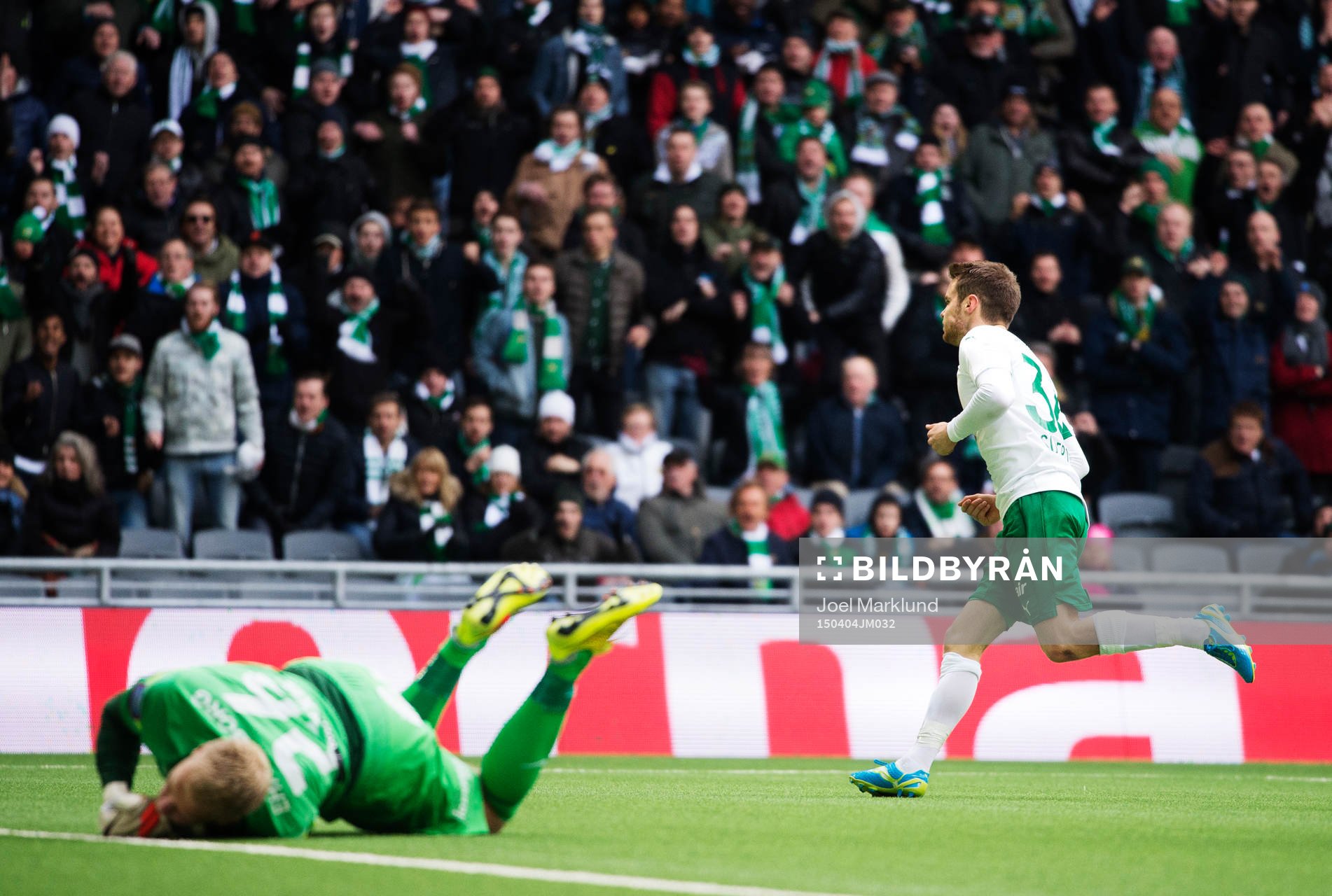 Hammarbys Måns Söderqvist jublar