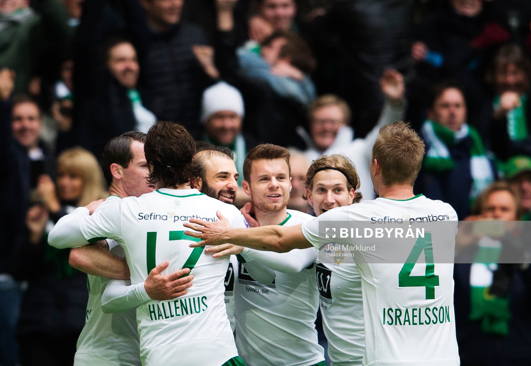 Hammarbys Johan Persson, Linus Hallenius, Kennedy