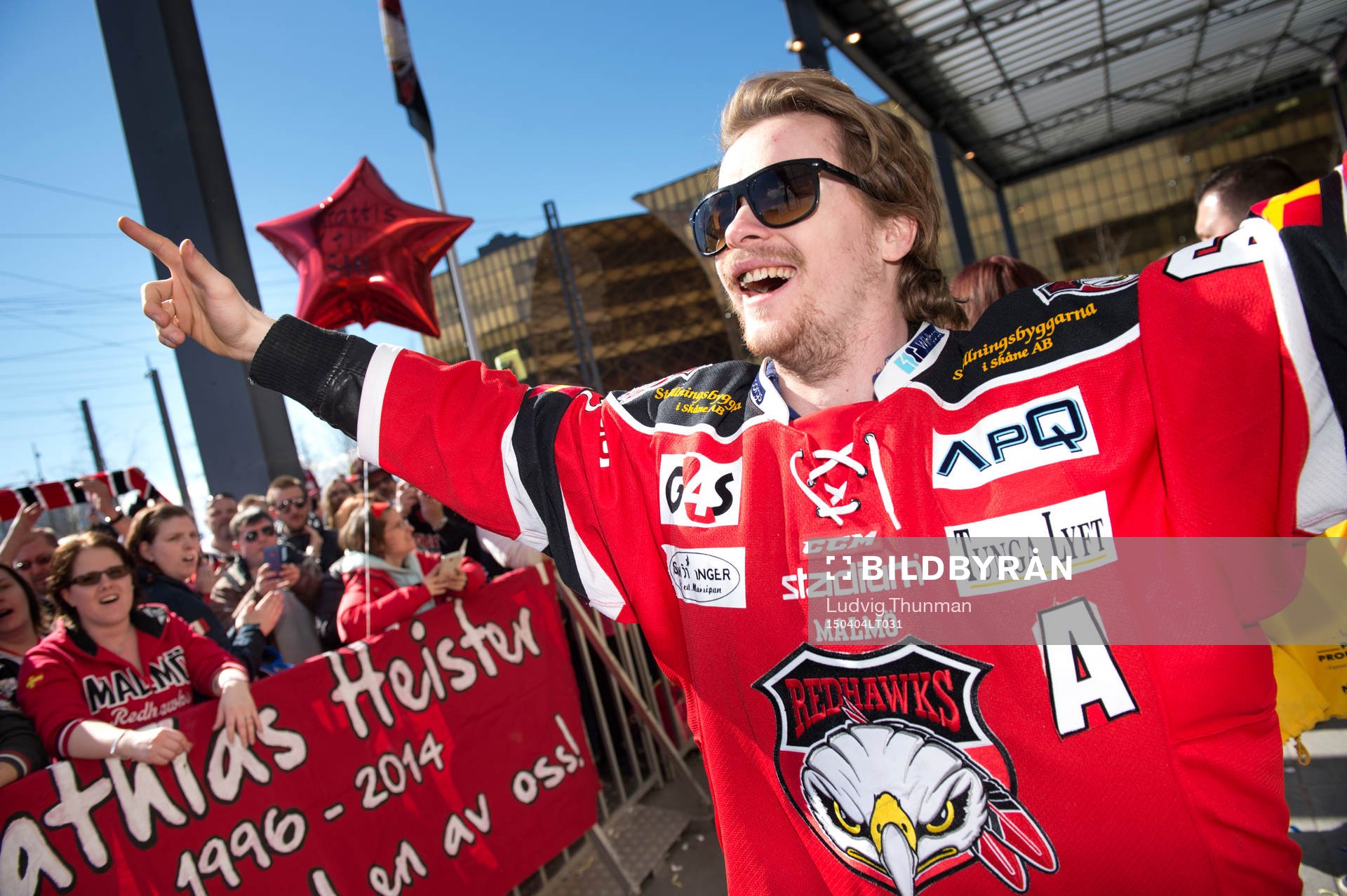 Malmö Redhawks Nicklas Jadeland jublar när Malmö