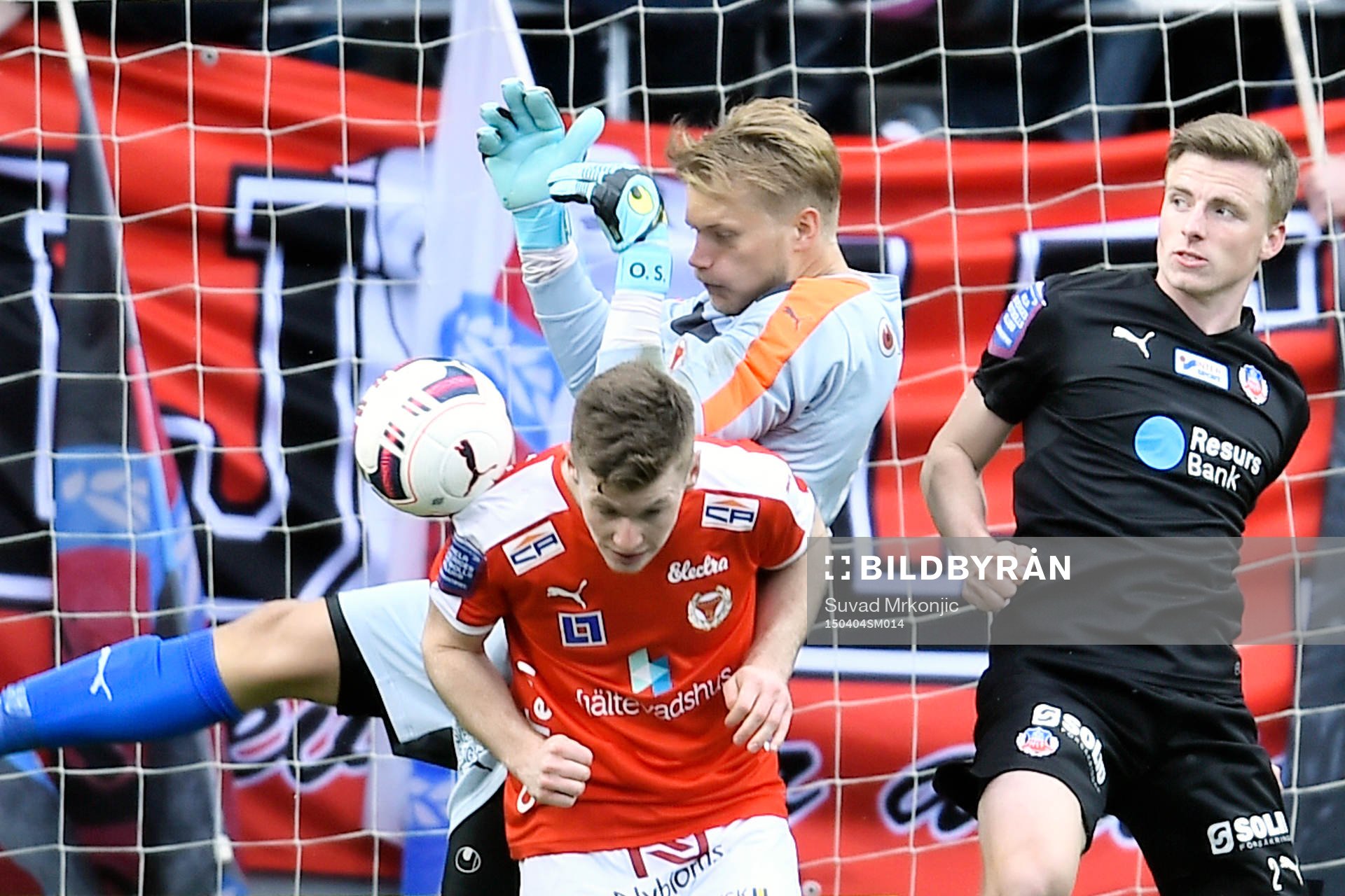 Kalmars målvakt Ole Söderberg och Helsingborgs Carl